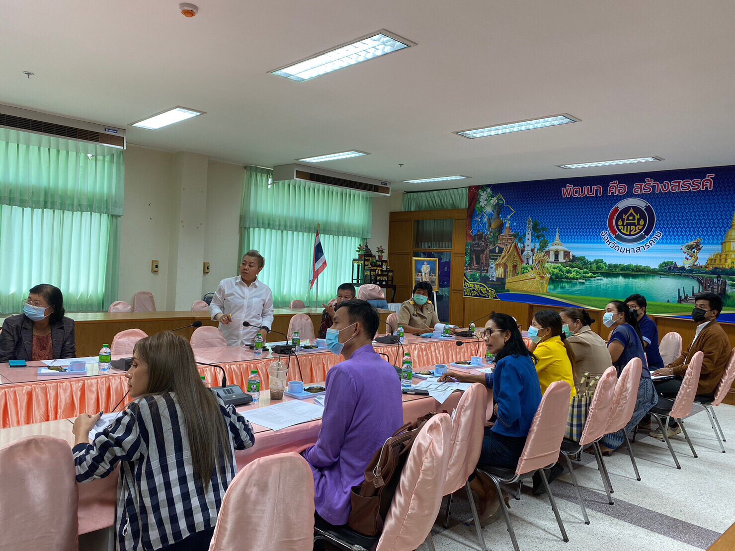 พช.มหาสารคาม พร้อมเครือข่ายOTOP ประชุมหารือแนวทางการจัดงานมรดกภูมิปัญญา พัฒนาสู่ความยั่งยืน ฟื้นฟูเศรษฐกิจ
