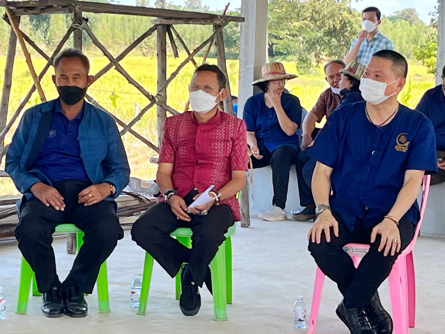 รองผู้ว่าฯ มหาสารคาม ผนึกกำลัง ทั้ง 7 ภาคี ลงพื้นที่ตรวจเยี่ยมพื้นที่เรียนรู้ชุมชนต้นแบบการพัฒนาคุณภาพชีวิต CLM ระดับตำบล