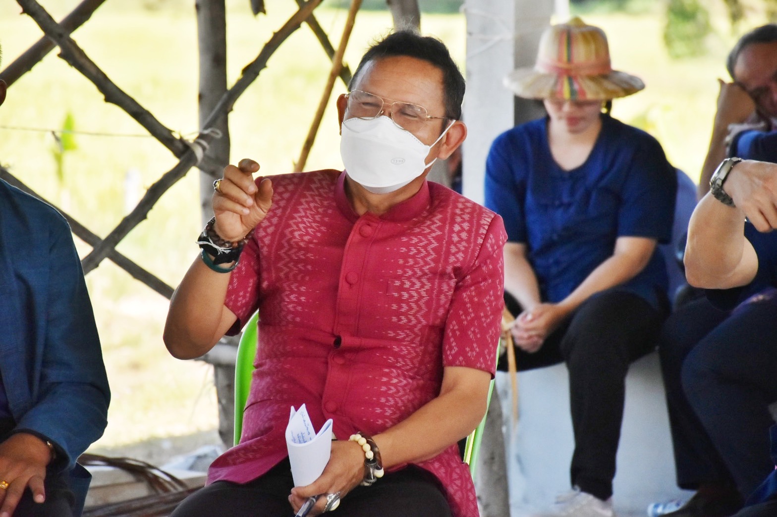 รองผู้ว่าฯ มหาสารคาม ผนึกกำลัง ทั้ง 7 ภาคี ลงพื้นที่ตรวจเยี่ยมพื้นที่เรียนรู้ชุมชนต้นแบบการพัฒนาคุณภาพชีวิต CLM ระดับตำบล
