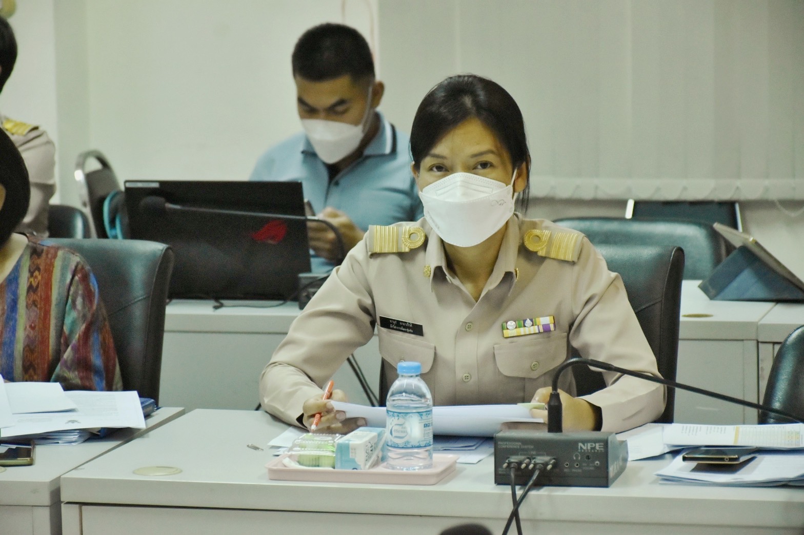 พช.มหาสารคาม ร่วมประชุมการขับเคลื่อนการดำเนินงานศูนย์อำนวยการขจัดความยากจนและพัฒนาคนทุกช่วงวัยอย่างยั่งยืน ตามหลักปรัชญาของเศรษฐกิจพอเพียงจังหวัดมหาสารคาม (ศจพ.จ.)