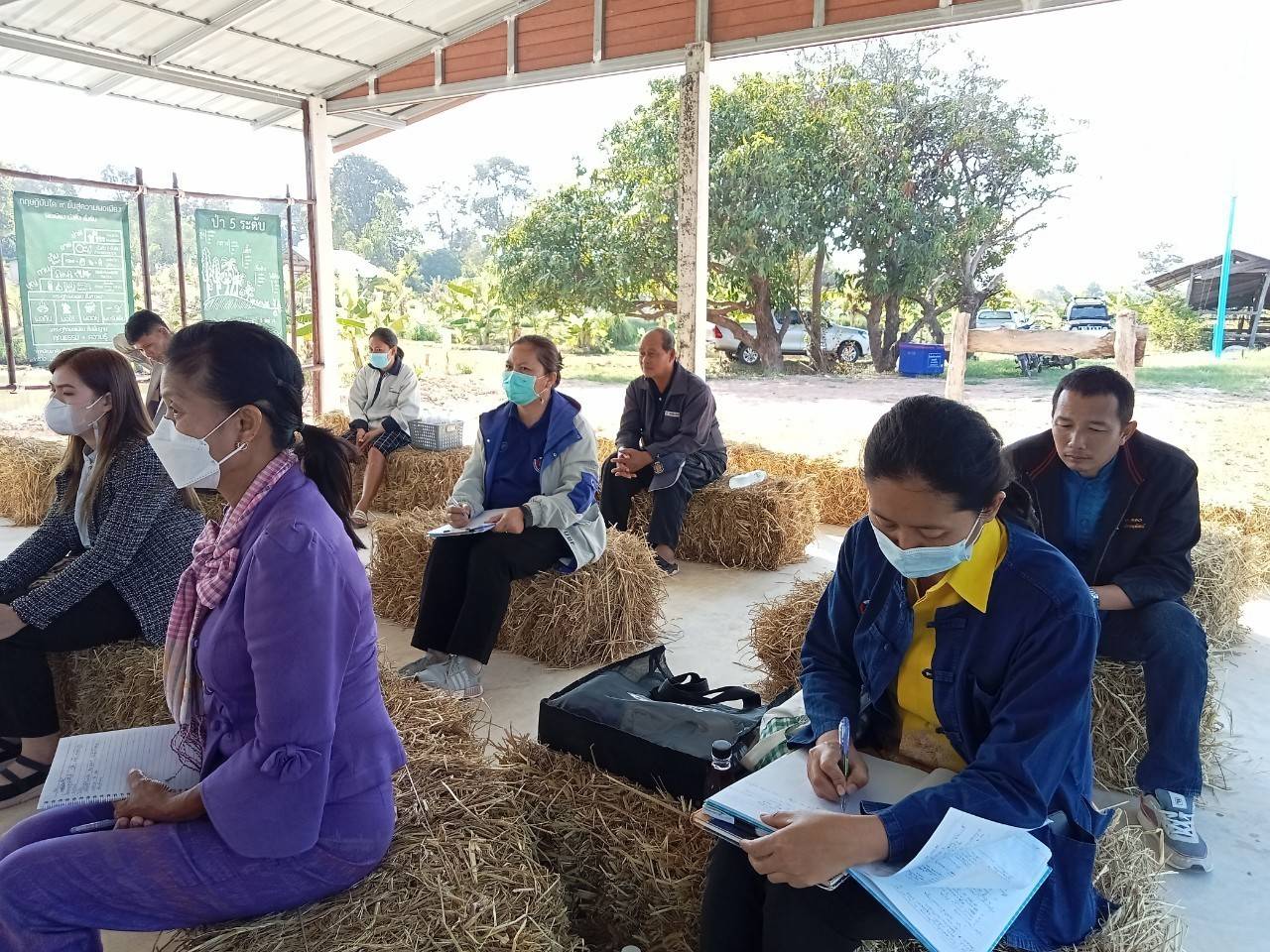 พช.มหาสารคาม ร่วมกับภาคีพัฒนา ลงพื้นที่ตรวจเยี่ยมพื้นที่เรียนรู้ชุมชนต้นแบบการพัฒนาคุณภาพชีวิต แปลง CLM
