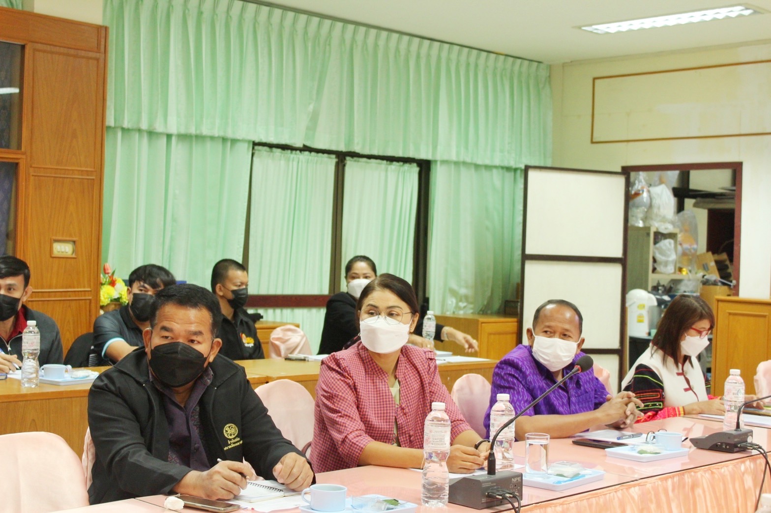 พช.มหาสารคาม ประชุมคณะกรรมการฝ่ายจัดงานเส้นสายลายผ้า ในงานประเพณีบุญเบิกฟ้าและงานกาชาดจังหวัดมหาสารคาม ประจำปี 2566