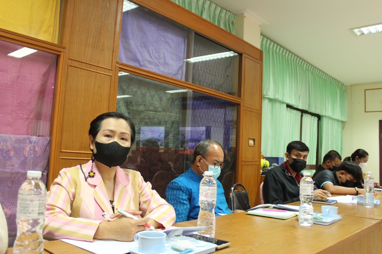 พช.มหาสารคาม ประชุมคณะกรรมการฝ่ายจัดงานเส้นสายลายผ้า ในงานประเพณีบุญเบิกฟ้าและงานกาชาดจังหวัดมหาสารคาม ประจำปี 2566