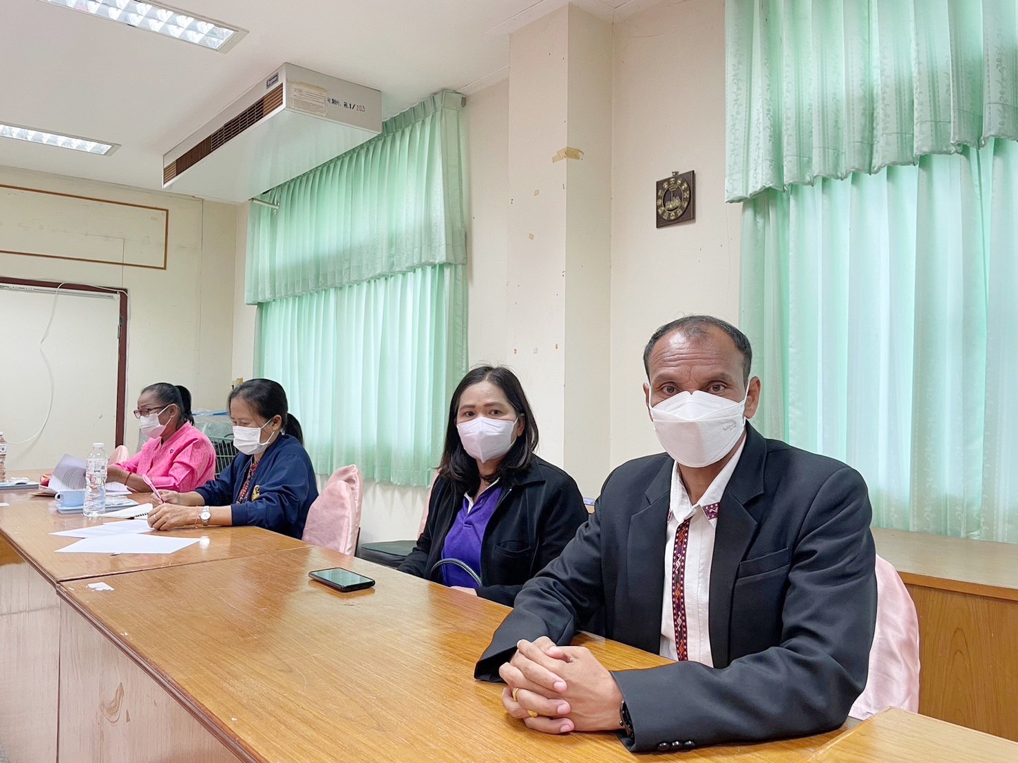 พช.มหาสารคาม ประชุมคณะกรรมการฝ่ายจัดงานเส้นสายลายผ้า ในงานประเพณีบุญเบิกฟ้าและงานกาชาดจังหวัดมหาสารคาม ประจำปี 2566