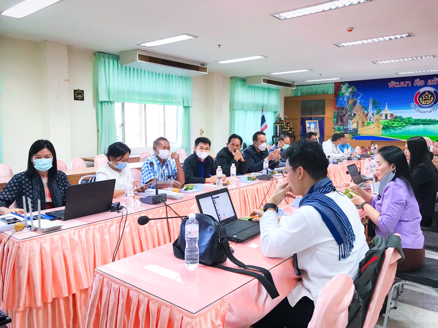 พช.มหาสารคาม จัดประชุมเชิงปฏิบัติการชี้แจงการจัดเก็บข้อมูล จปฐ. และข้อมูล กชช.2ค ประจำปี 2566 แก่เจ้าหน้าที่ผู้ปฏิบัติงานในพื้นที่ 13 อำเภอ