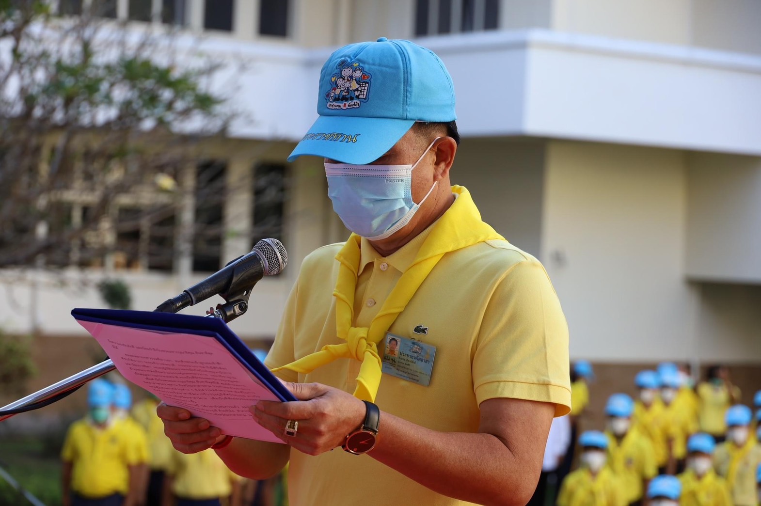 พช.มหาสารคาม ร่วมกิจกรรมจิตอาสาปรับปรุงภูมิทัศน์ลานจตุรมุข ศาลากลางจังหวัดมหาสารคาม