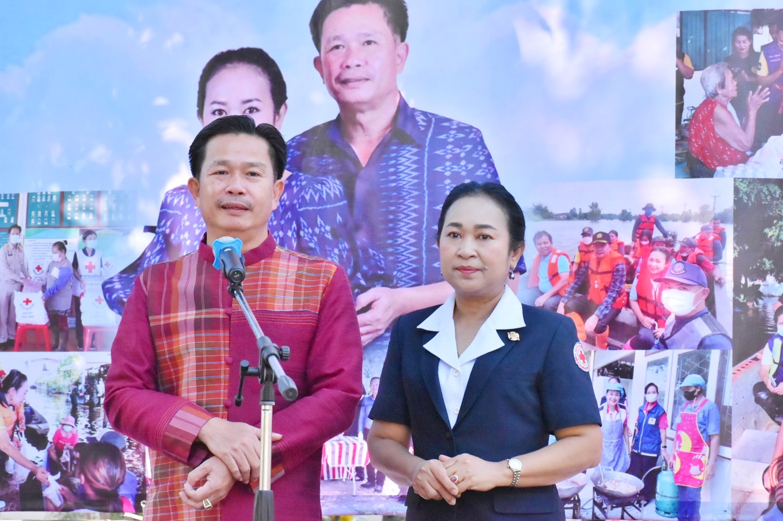 พช.มหาสารคาม ร่วมมอบเงินสดและสิ่งของบริจาคในกิจกรรม “วันรวมน้ำใจให้กาชาด จังหวัดมหาสารคาม”
