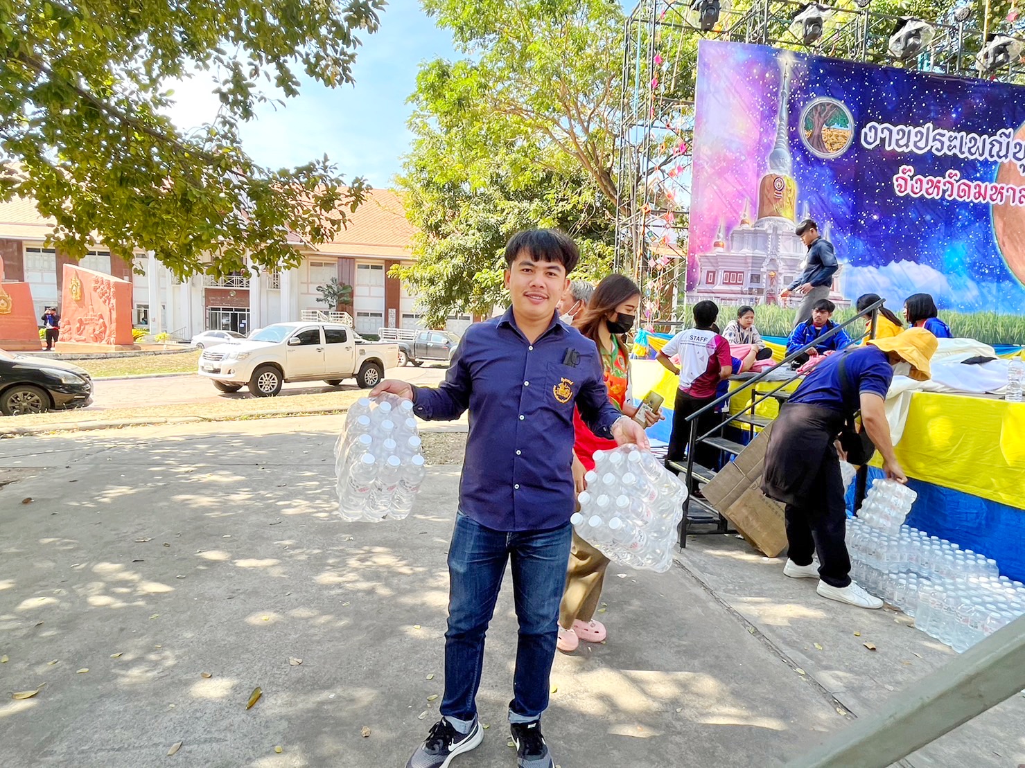 ผนึกกำลังเตรียมงาน “ราตรีเส้นสายลายผ้า” ในงาน “ประเพณีบุญเบิกฟ้าและงานกาชาดประจำปี 2566