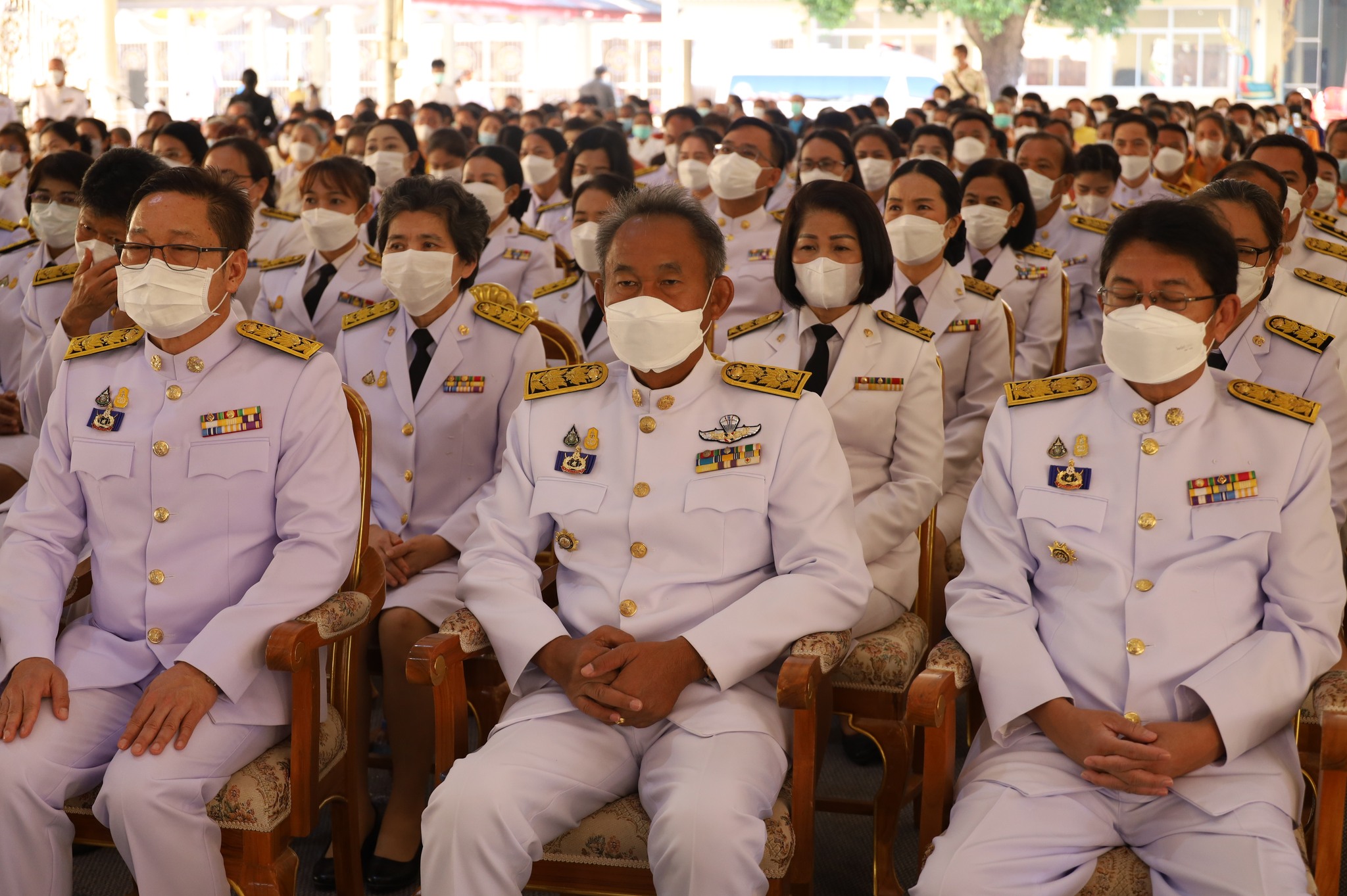 พช.มหาสารคาม ร่วมพิธีปลงผมนาค โครงการบรรพชาอุปสมบท 99 รูป ถวายพระพรชัยมงคล แด่สมเด็จพระเจ้าลูกเธอ เจ้าฟ้าพัชรกิติยาภา นเรนทิราเทพยวดี กรมหลวงราชสาริณีสิริพัชร มหาวัชรราชธิดา