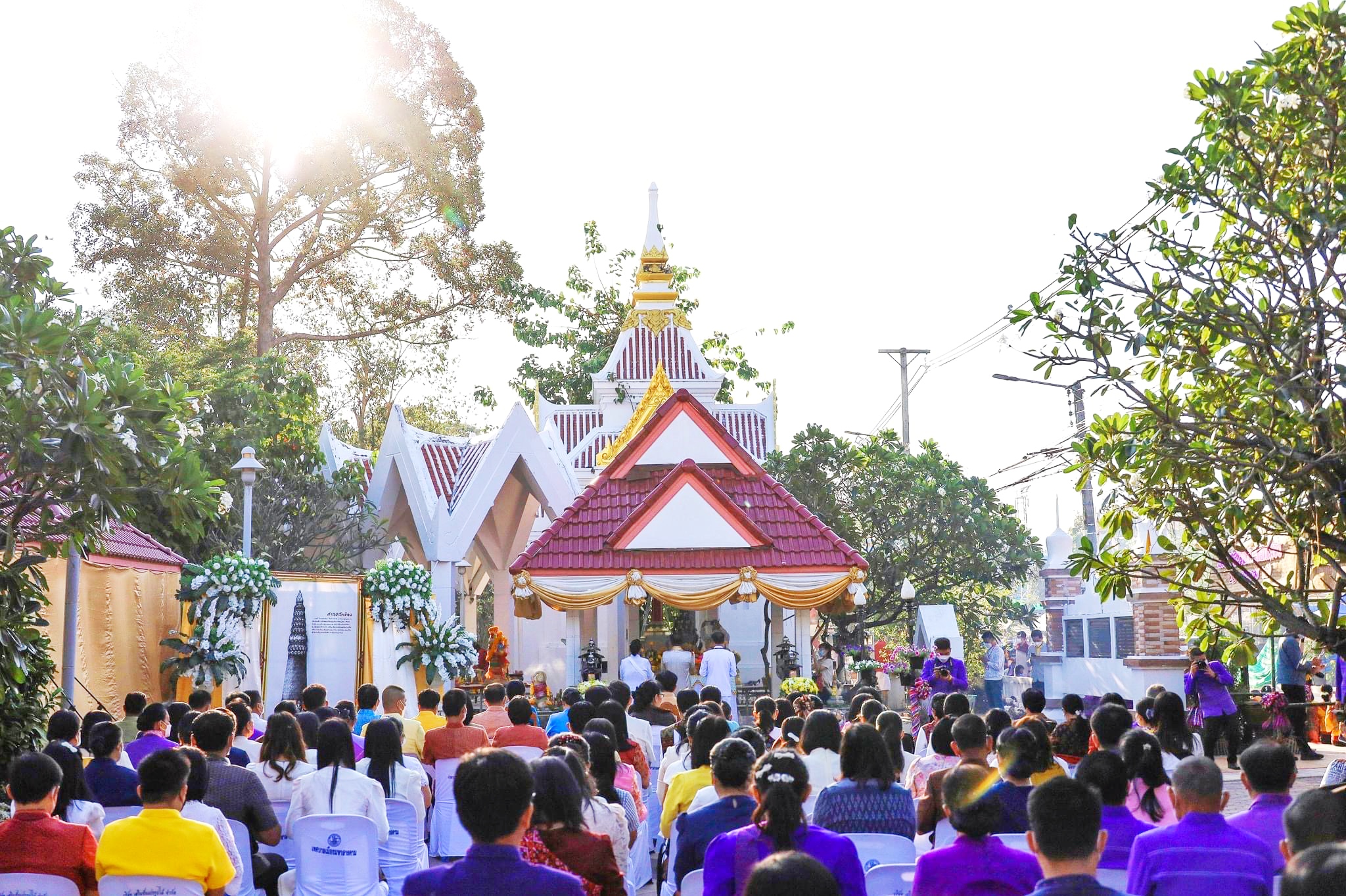 พช.มหาสารคาม ร่วมพิธีบูชามเหศักดิ์หลักเมือง งานประเพณีบุญเบิกฟ้าและงานกาชาดจังหวัดมหาสารคาม ประจำปี 2566