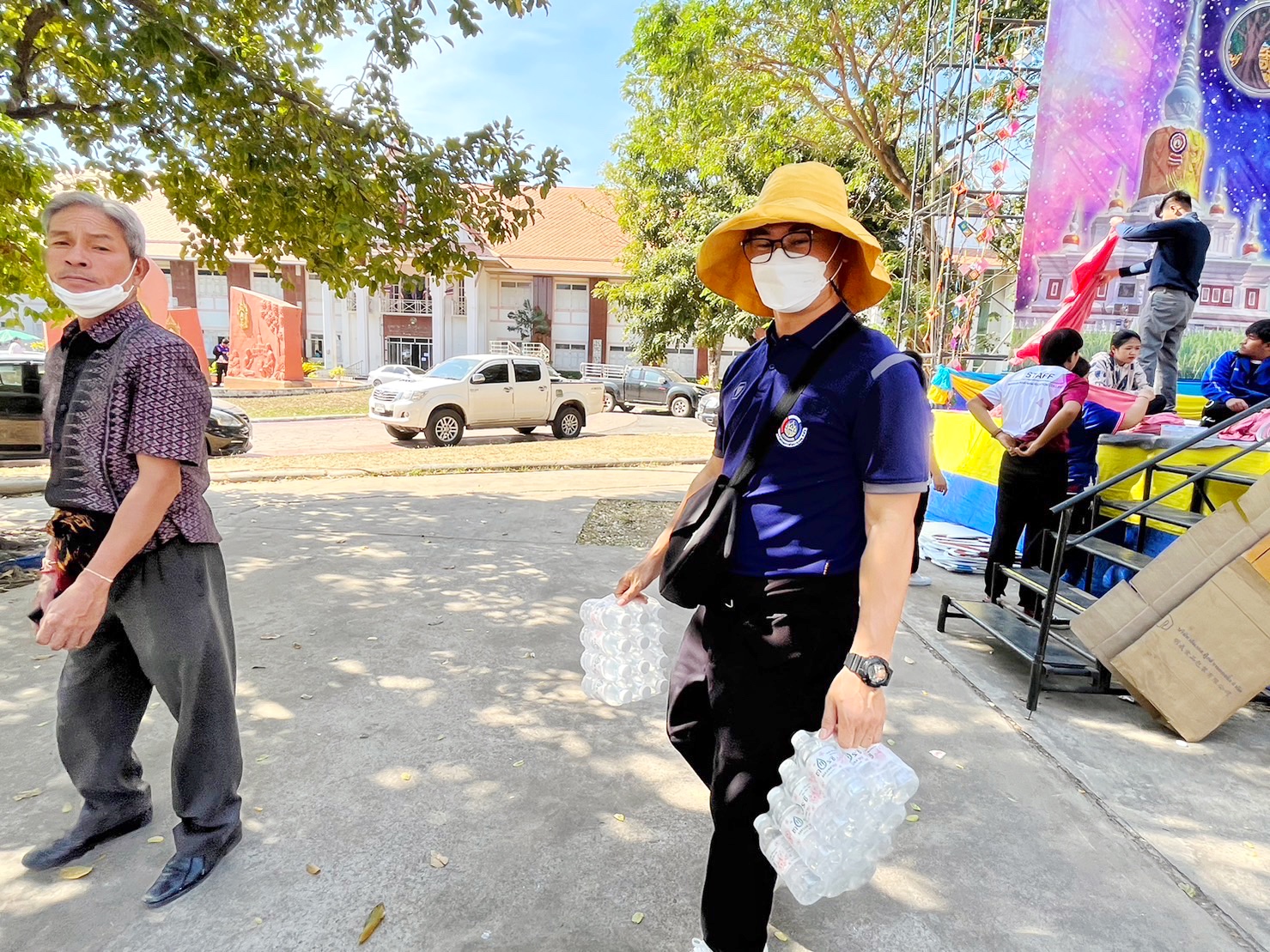 ผนึกกำลังเตรียมงาน “ราตรีเส้นสายลายผ้า” ในงาน “ประเพณีบุญเบิกฟ้าและงานกาชาดประจำปี 2566