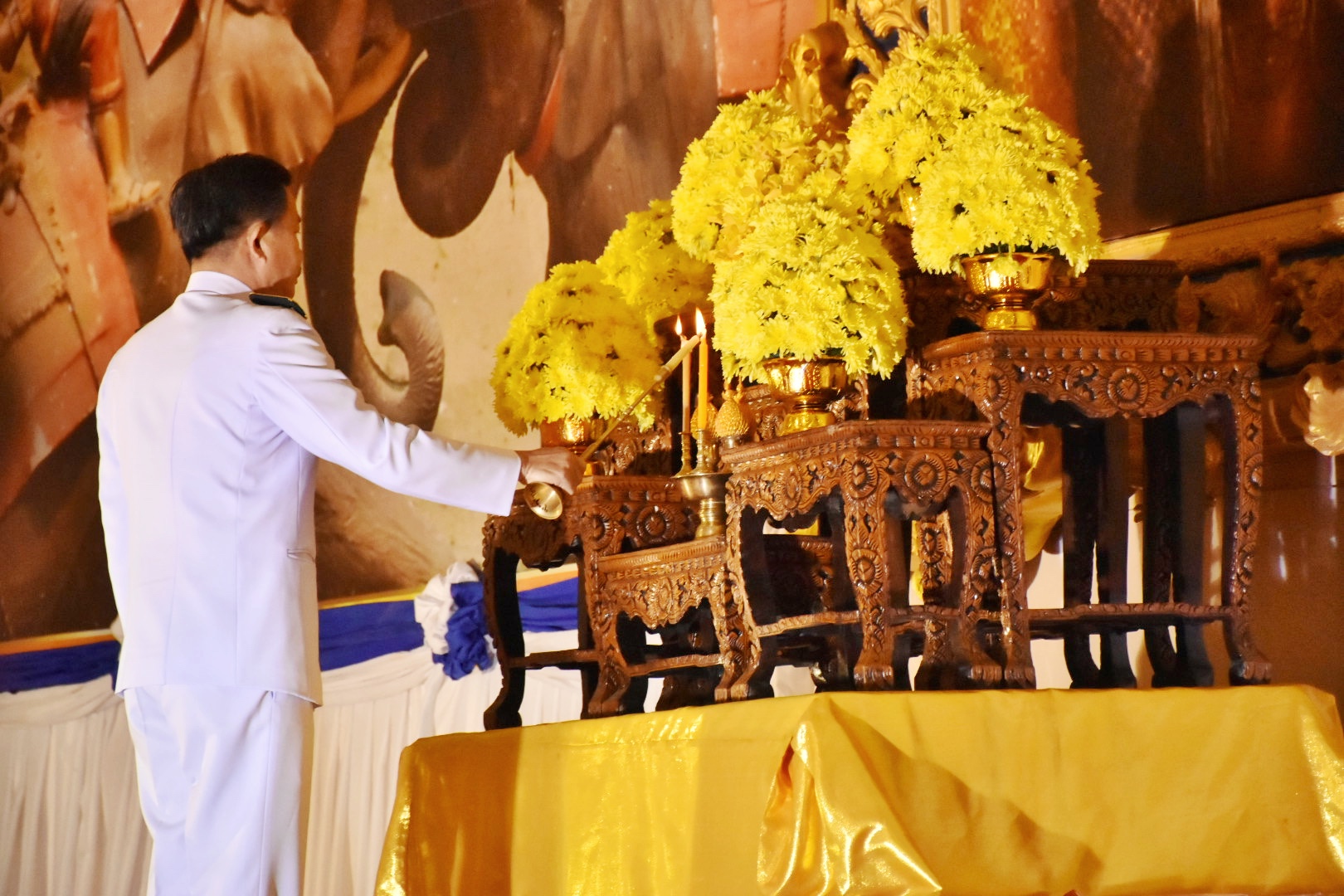 พช.มหาสารคาม ร่วมงานรัฐพิธีถวายราชสักการะเนื่องใน “วันยุทธหัตถีสมเด็จพระนเรศวรมหาราช”