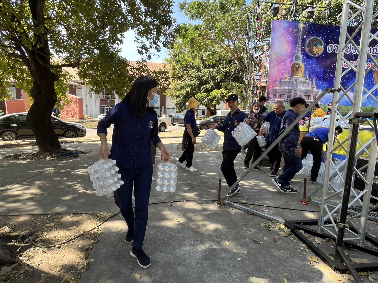 ผนึกกำลังเตรียมงาน “ราตรีเส้นสายลายผ้า” ในงาน “ประเพณีบุญเบิกฟ้าและงานกาชาดประจำปี 2566