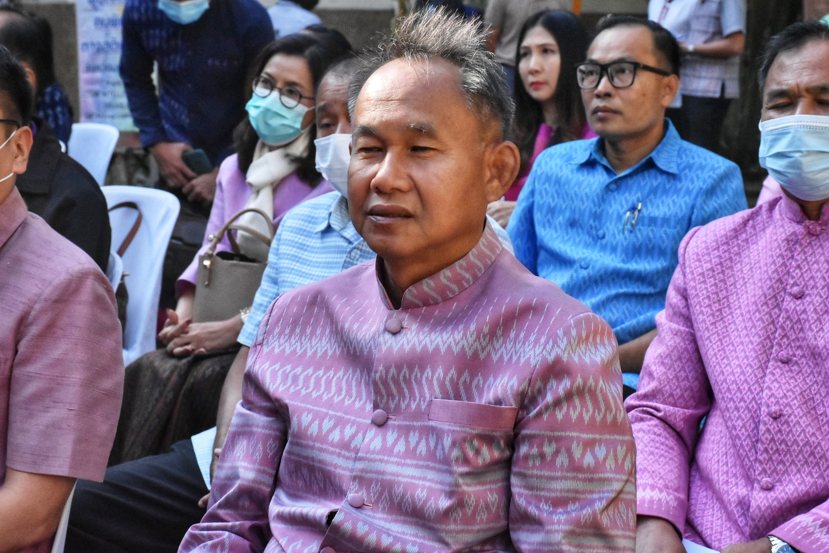 พช.มหาสารคาม ร่วมงานแถลงข่าว “งานประเพณีบุญเบิกฟ้าและงานกาชาดจังหวัดมหาสารคาม” ประจำปี 2566