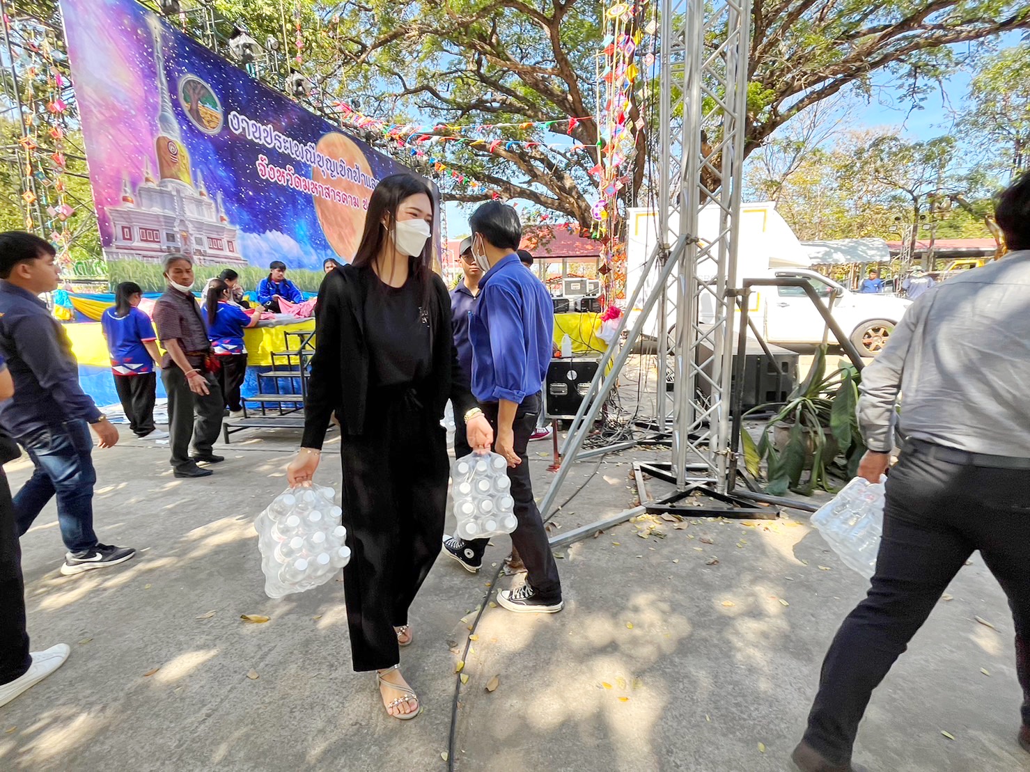 ผนึกกำลังเตรียมงาน “ราตรีเส้นสายลายผ้า” ในงาน “ประเพณีบุญเบิกฟ้าและงานกาชาดประจำปี 2566