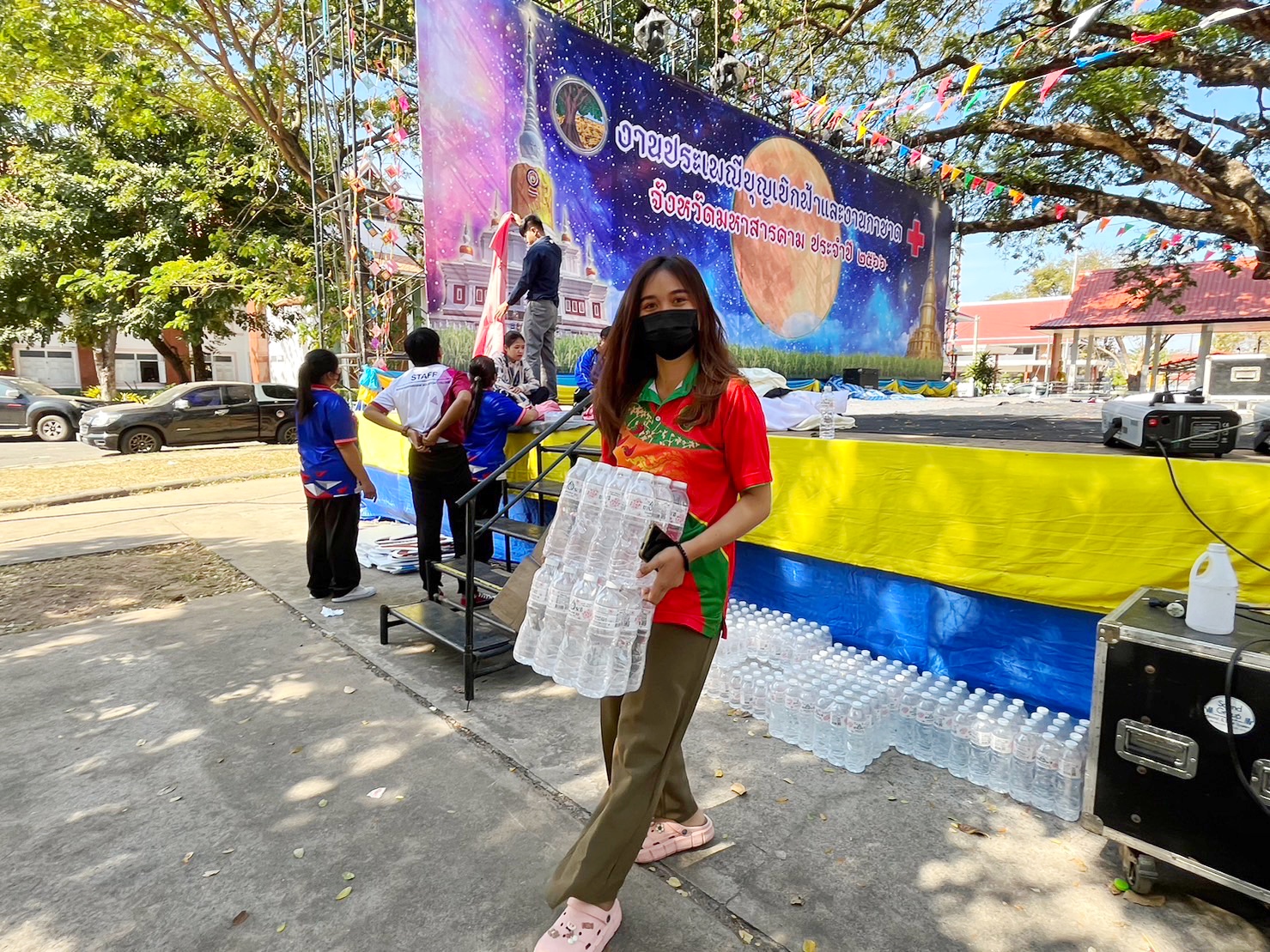 ผนึกกำลังเตรียมงาน “ราตรีเส้นสายลายผ้า” ในงาน “ประเพณีบุญเบิกฟ้าและงานกาชาดประจำปี 2566