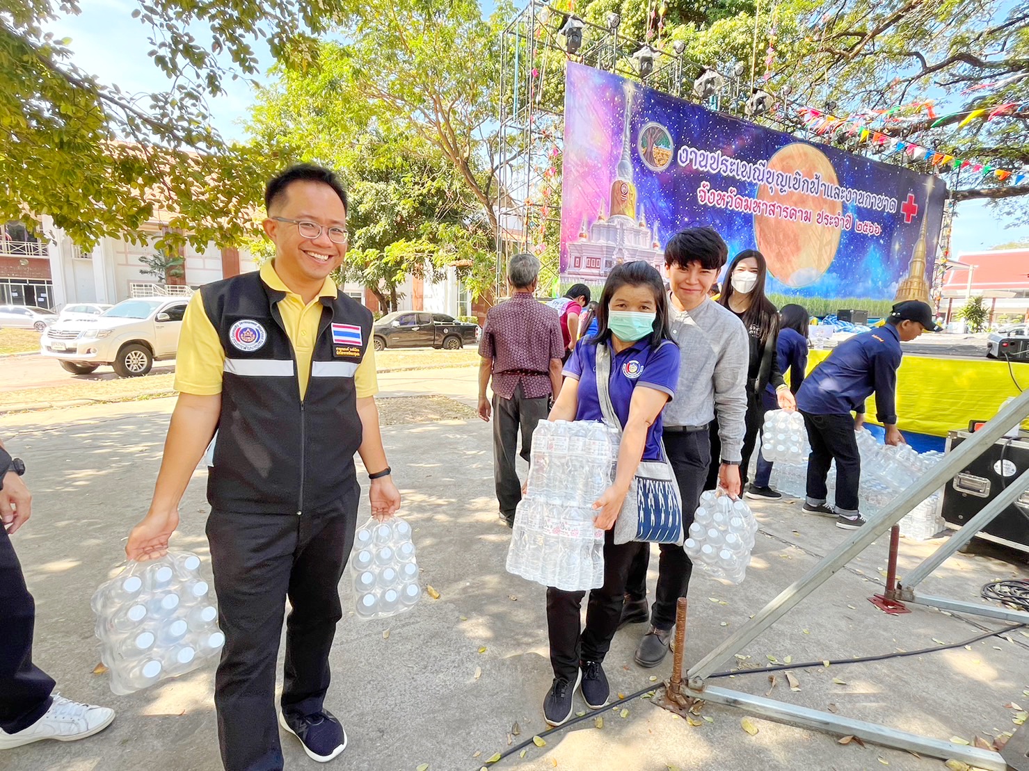 ผนึกกำลังเตรียมงาน “ราตรีเส้นสายลายผ้า” ในงาน “ประเพณีบุญเบิกฟ้าและงานกาชาดประจำปี 2566