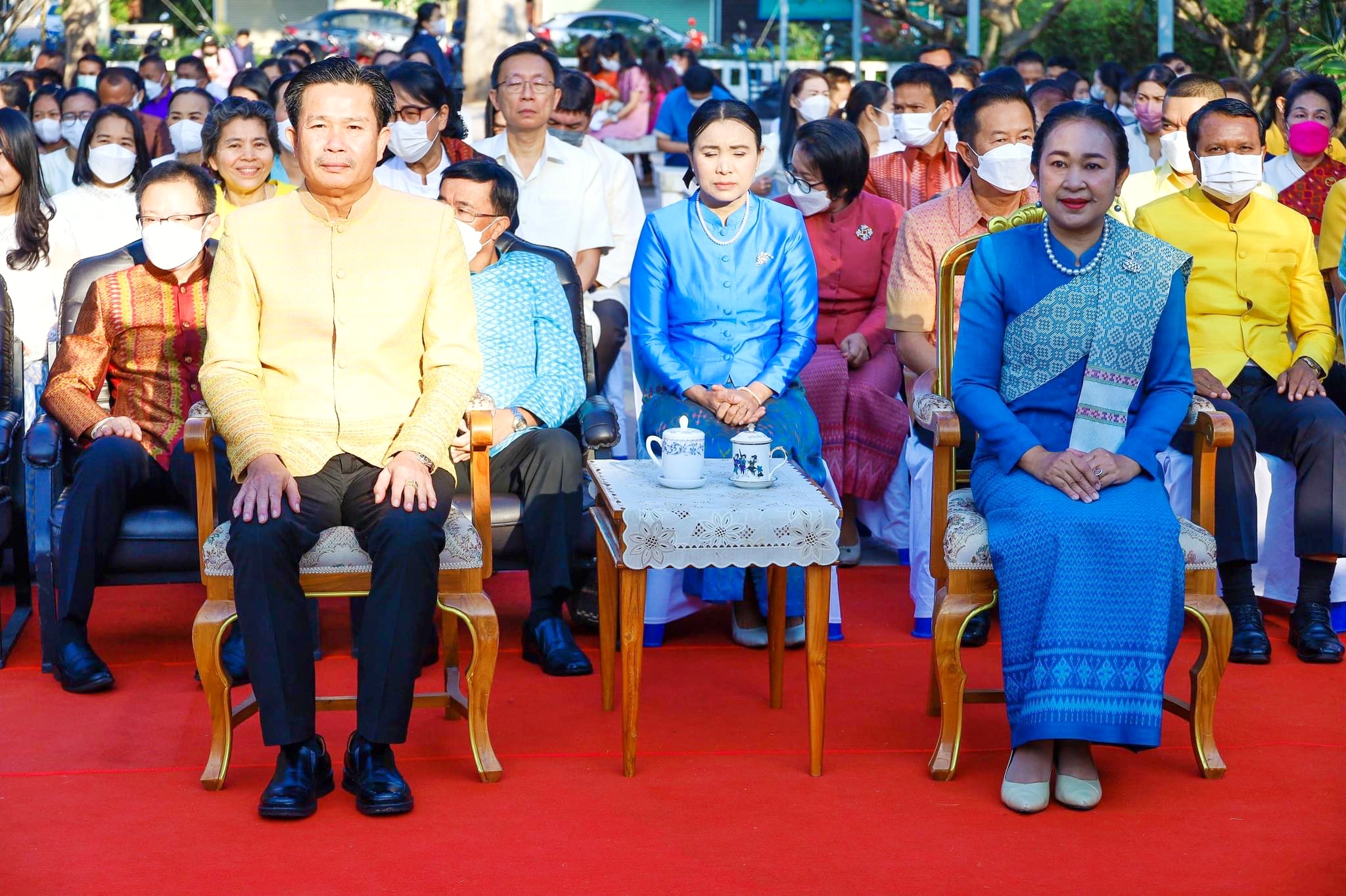 พช.มหาสารคาม ร่วมพิธีบูชามเหศักดิ์หลักเมือง งานประเพณีบุญเบิกฟ้าและงานกาชาดจังหวัดมหาสารคาม ประจำปี 2566