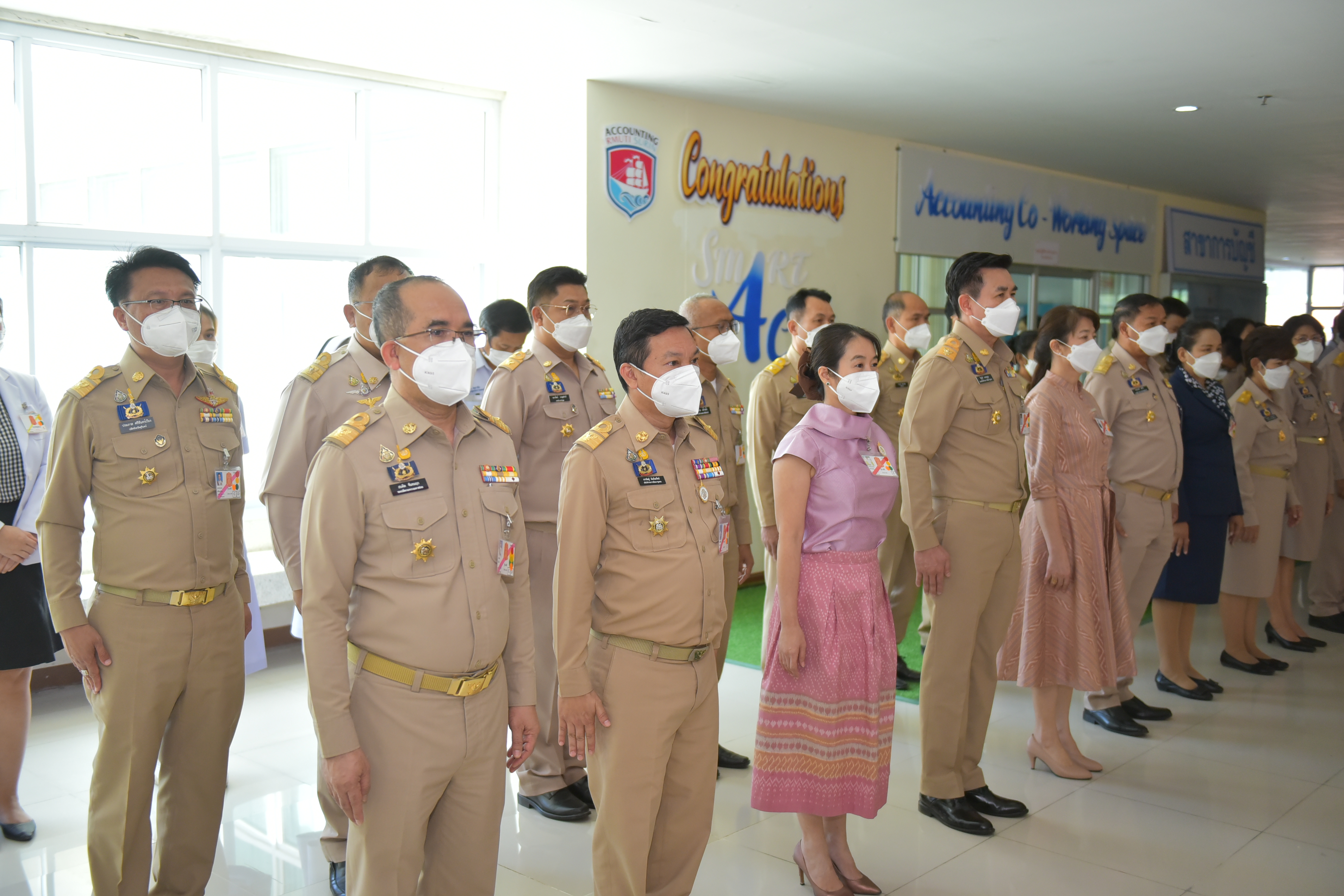 จังหวัดมหาสารคาม ร่วมเฝ้าฯ รับเสด็จสมเด็จพระเจ้าลูกเธอ เจ้าฟ้าสิริวัณณวรี นารีรัตนราชกัญญา ณ หอประชุมมหาวิทยาลัยเทคโนโลยีราชมงคลอีสาน วิทยาเขตสุรินทร์ ตำบลนอกเมือง อำเภอเมืองสุรินทร์ จังหวัดสุรินทร์