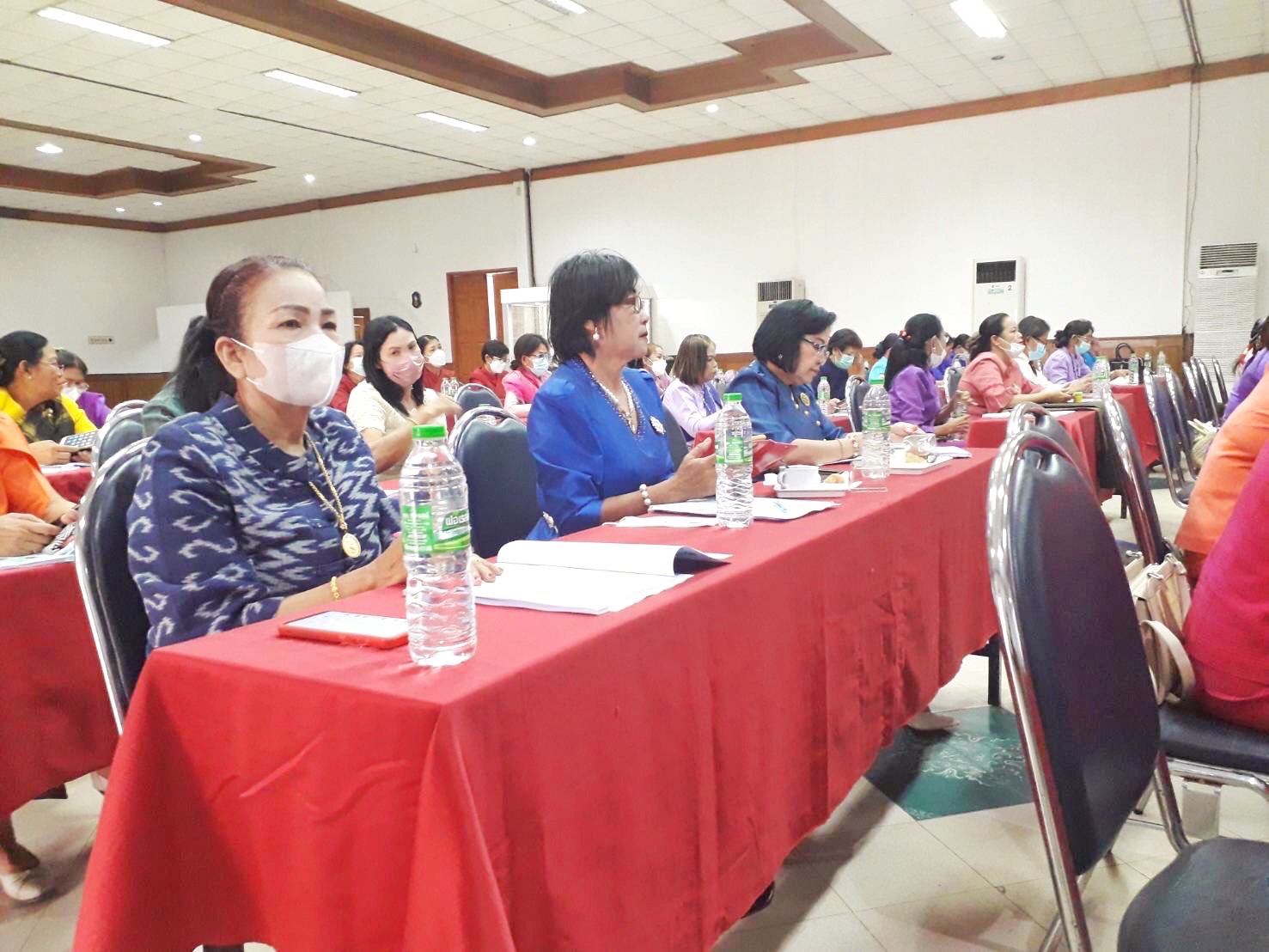 สำนักงานเลขานุการคณะอนุกรรมการบริหารกองทุนพัฒนาบทบาทสตรีจังหวัดมหาสารคาม ดำเนินโครงการเพิ่มประสิทธิภาพการปฏิบัติงานกองทุนพัฒนาบทบาทสตรีแก่กลไกการขับเคลื่อนกองทุนพัฒนาบทบาทสตรีระดับจังหวัด