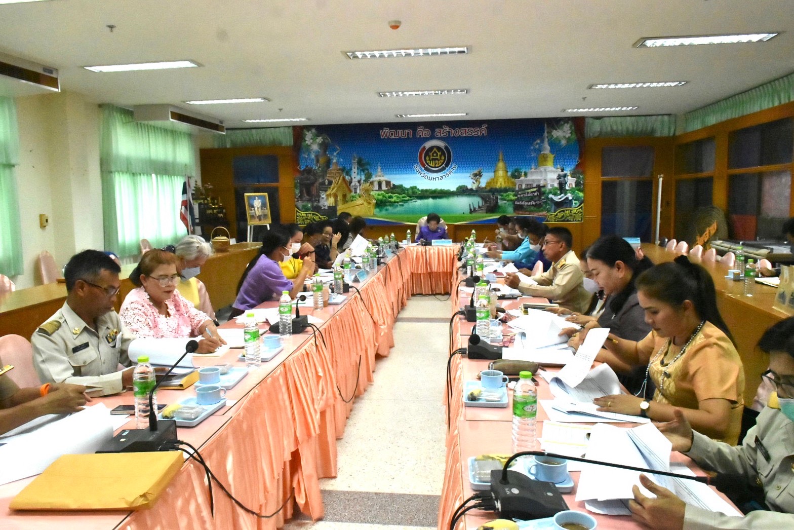 พช.มหาสารคาม จัดประชุมคณะทำงานขับเคลื่อนกองทุนพัฒนาบทบาทสตรีจังหวัดมหาสารคาม ครั้งที่ 2/2566