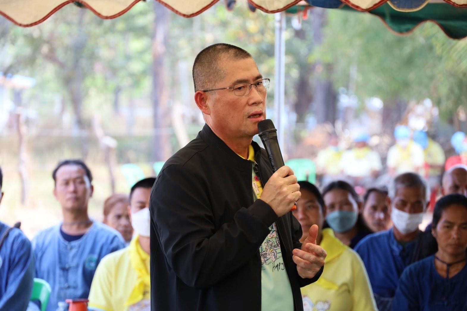 พช.มหาสารคาม ร่วมให้การต้อนรับ พลโท สมบัติ ธัญญะวัน นายทหารปฏิบัติการพิเศษ สำนักพระราชวัง และคณะ ลงพื้นที่ตรวจความพร้อม การดำเนินโครงการ “โคก หนอง นา โมเดล” ในพื้นที่อำเภอวาปีปทุม จังหวัดมหาสารคาม
