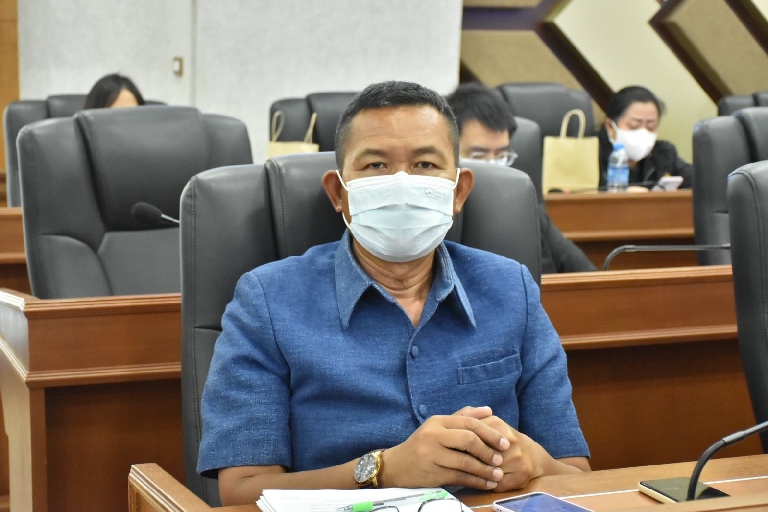 พช.มหาสารคาม ร่วมประชุมคณะกรรมการศูนย์อำนวยการป้องกันและปราบปรามยาเสพติดจังหวัดมหาสารคาม (ศอ.ปส.จ.มค.)