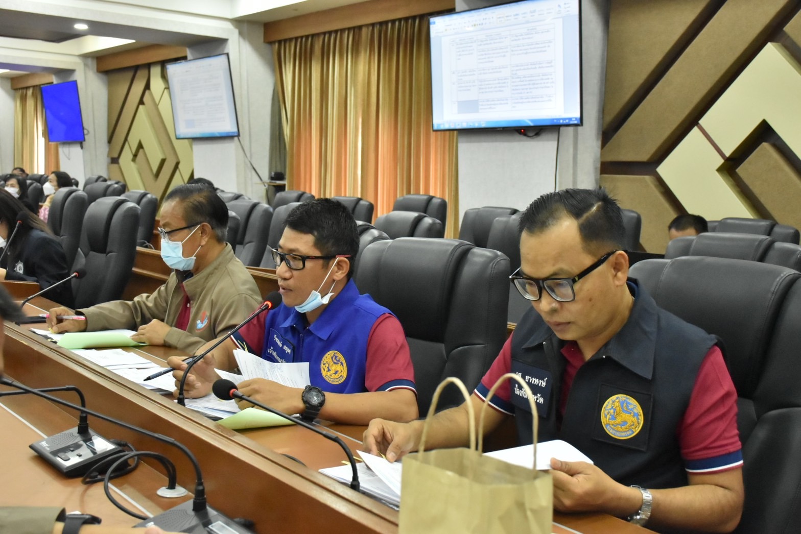 พช.มหาสารคาม ร่วมประชุมคณะกรรมการศูนย์อำนวยการป้องกันและปราบปรามยาเสพติดจังหวัดมหาสารคาม (ศอ.ปส.จ.มค.)