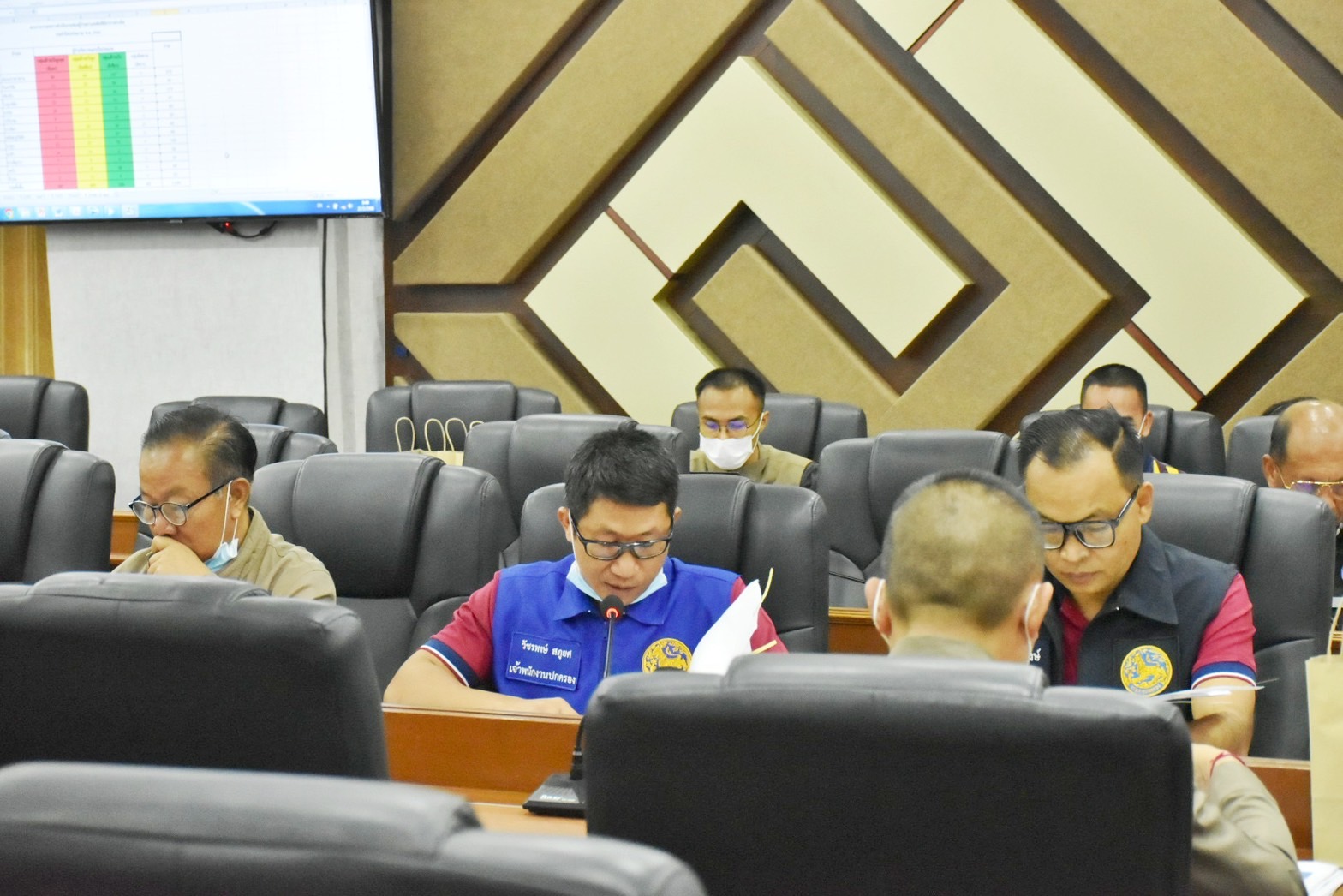 พช.มหาสารคาม ร่วมประชุมคณะกรรมการศูนย์อำนวยการป้องกันและปราบปรามยาเสพติดจังหวัดมหาสารคาม (ศอ.ปส.จ.มค.)