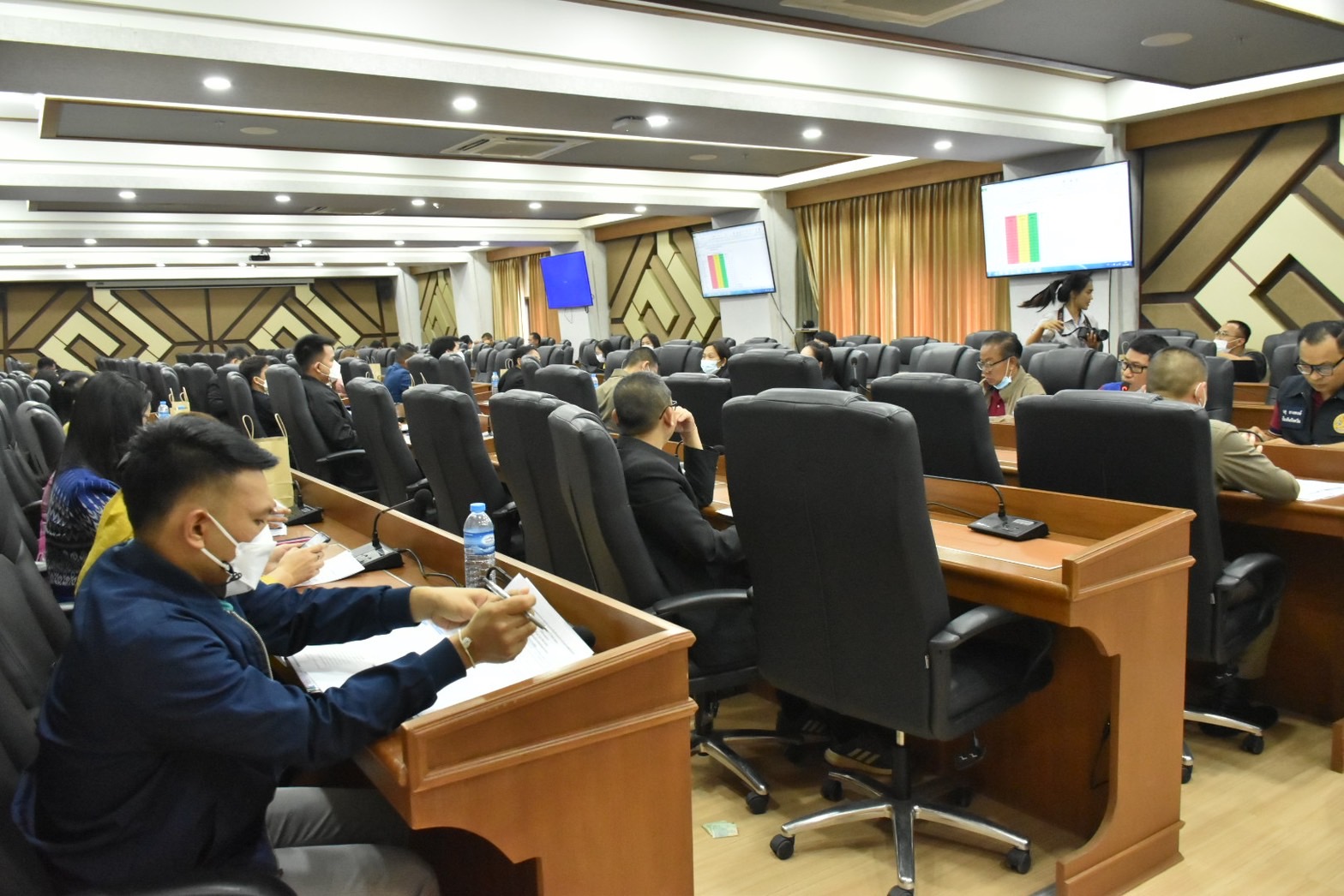 พช.มหาสารคาม ร่วมประชุมคณะกรรมการศูนย์อำนวยการป้องกันและปราบปรามยาเสพติดจังหวัดมหาสารคาม (ศอ.ปส.จ.มค.)