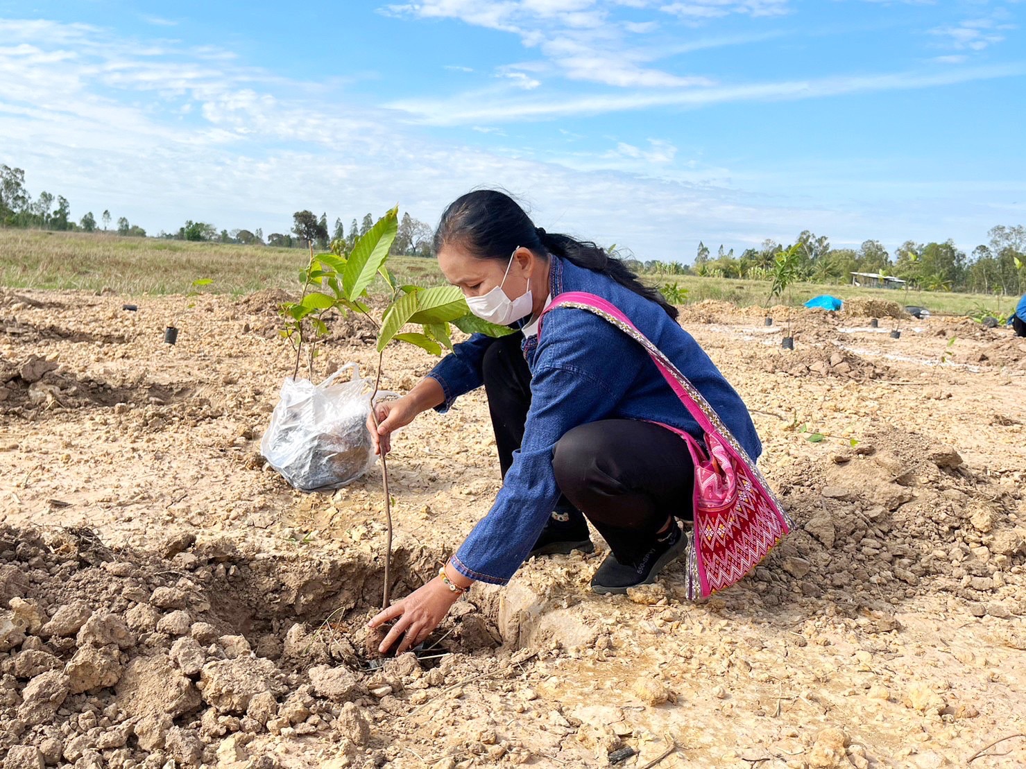 สพจ.มหาสารคาม ร่วมกับ สพอ.กันทรวิชัย และภาคีเครือข่ายโคกหนองนา จัดกิจกรรมเอามื้อสามัคคี โคก หนอง นา พช. ณ แปลงโคกหนองนา อำเภอกันทรวิชัย