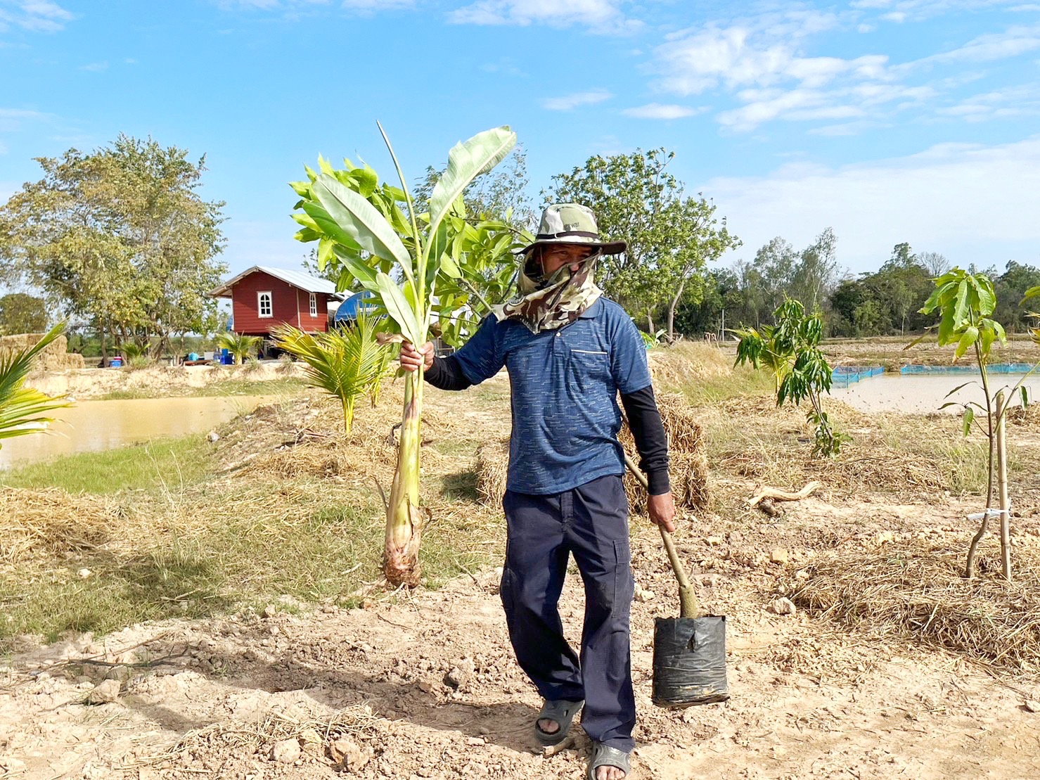 สพจ.มหาสารคาม ร่วมกับ สพอ.กันทรวิชัย และภาคีเครือข่ายโคกหนองนา จัดกิจกรรมเอามื้อสามัคคี โคก หนอง นา พช. ณ แปลงโคกหนองนา อำเภอกันทรวิชัย