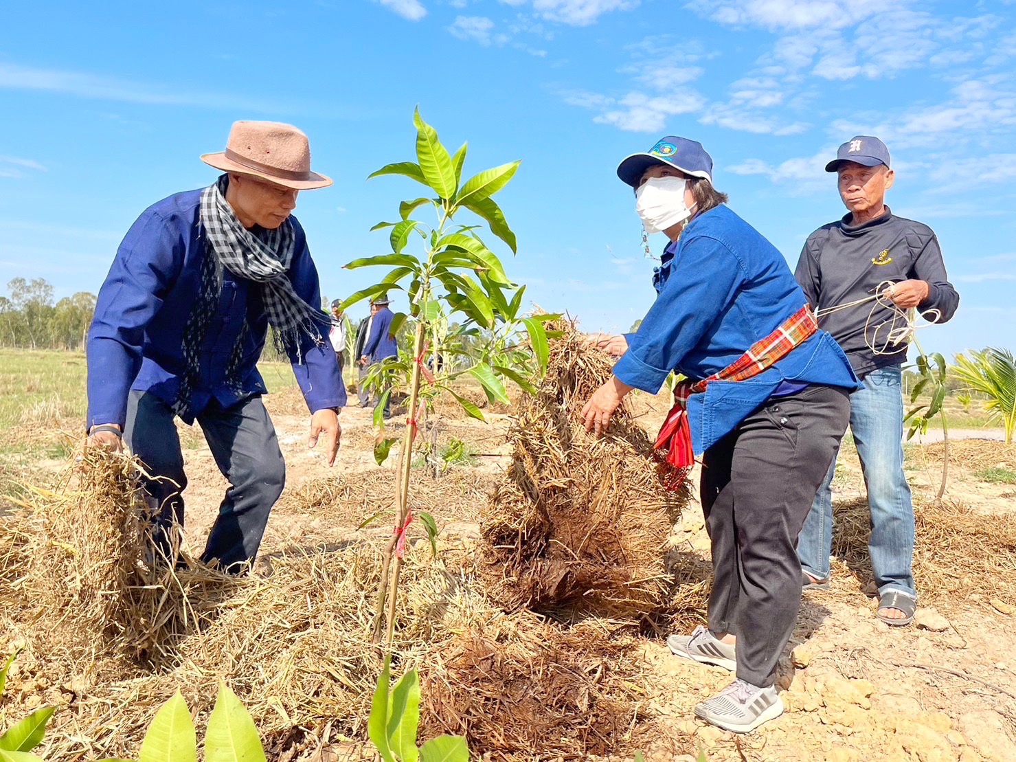 สพจ.มหาสารคาม ร่วมกับ สพอ.กันทรวิชัย และภาคีเครือข่ายโคกหนองนา จัดกิจกรรมเอามื้อสามัคคี โคก หนอง นา พช. ณ แปลงโคกหนองนา อำเภอกันทรวิชัย