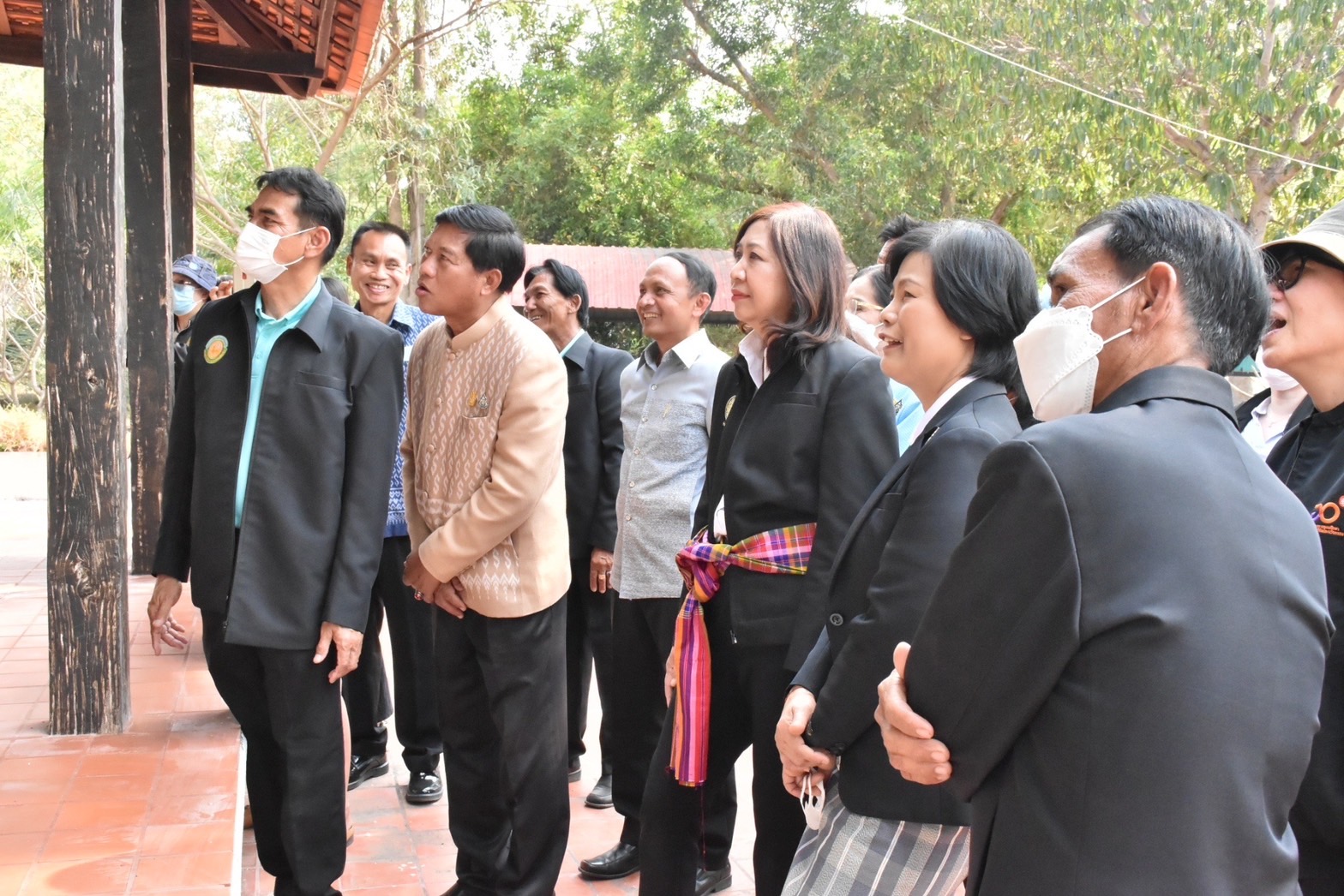 ผู้ตรวจราชการสำนักนายกรัฐมนตรี และคณะผู้ตรวจราชการกระทรวง เขต 12 ตรวจเยี่ยมการบริหารจัดการในพื้นที่ท่องเที่ยวเชิงสร้างสรรค์ และวัฒนธรรมในพื้นที่จังหวัดมหาสารคาม