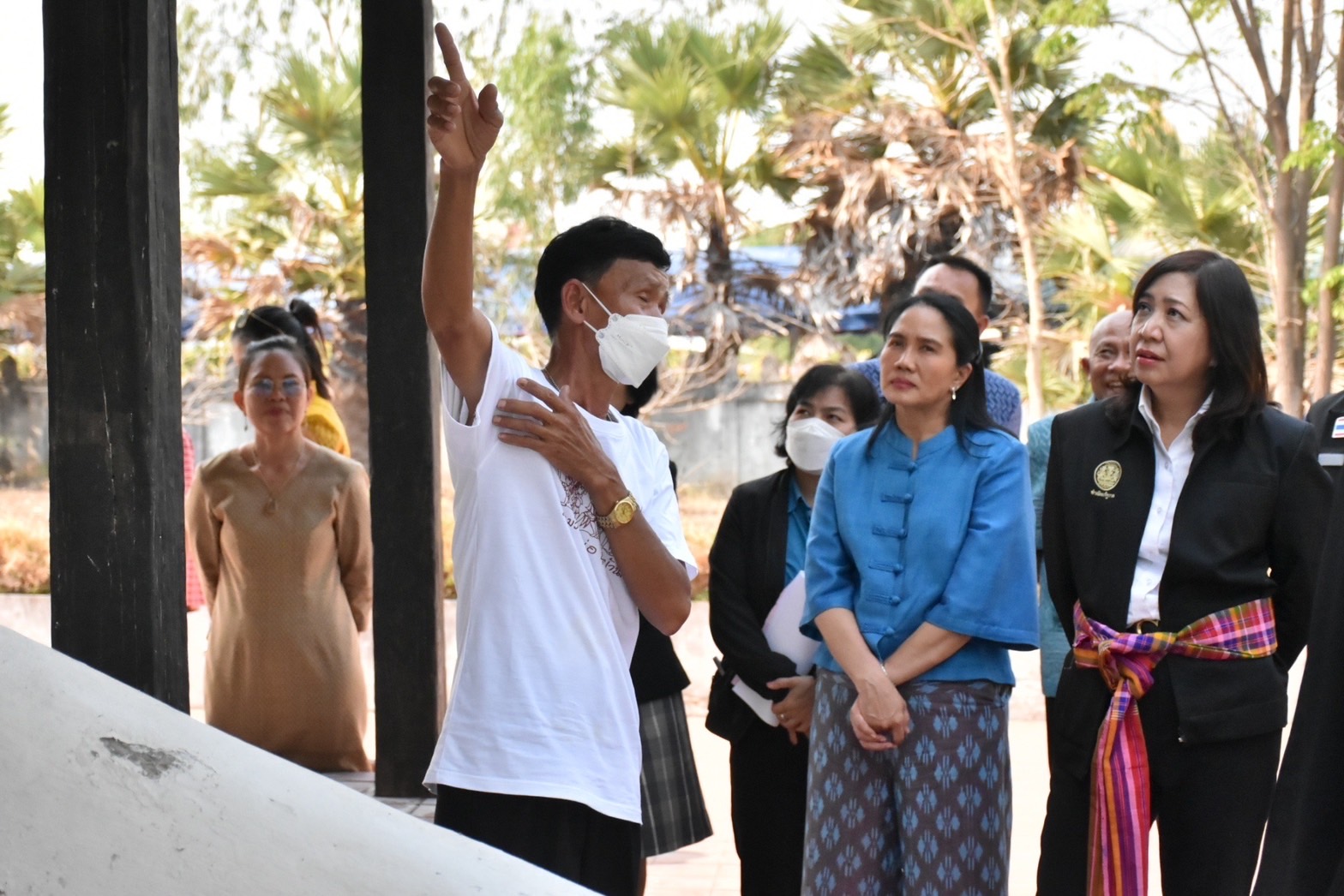 ผู้ตรวจราชการสำนักนายกรัฐมนตรี และคณะผู้ตรวจราชการกระทรวง เขต 12 ตรวจเยี่ยมการบริหารจัดการในพื้นที่ท่องเที่ยวเชิงสร้างสรรค์ และวัฒนธรรมในพื้นที่จังหวัดมหาสารคาม