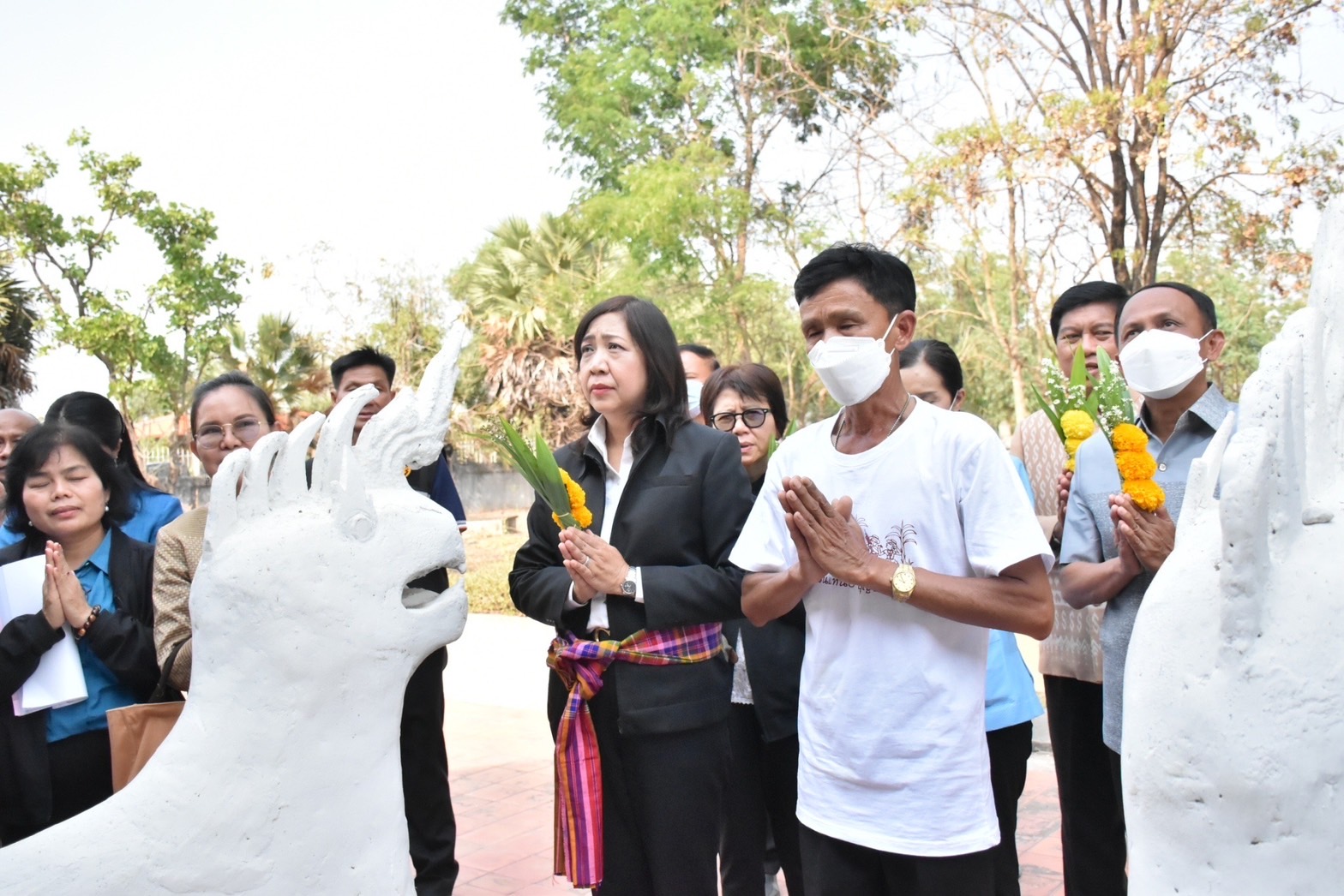 ผู้ตรวจราชการสำนักนายกรัฐมนตรี และคณะผู้ตรวจราชการกระทรวง เขต 12 ตรวจเยี่ยมการบริหารจัดการในพื้นที่ท่องเที่ยวเชิงสร้างสรรค์ และวัฒนธรรมในพื้นที่จังหวัดมหาสารคาม