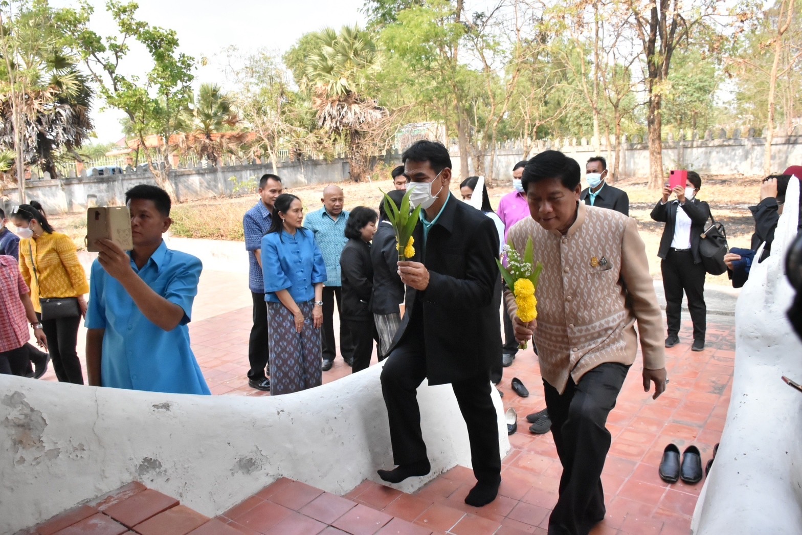 ผู้ตรวจราชการสำนักนายกรัฐมนตรี และคณะผู้ตรวจราชการกระทรวง เขต 12 ตรวจเยี่ยมการบริหารจัดการในพื้นที่ท่องเที่ยวเชิงสร้างสรรค์ และวัฒนธรรมในพื้นที่จังหวัดมหาสารคาม