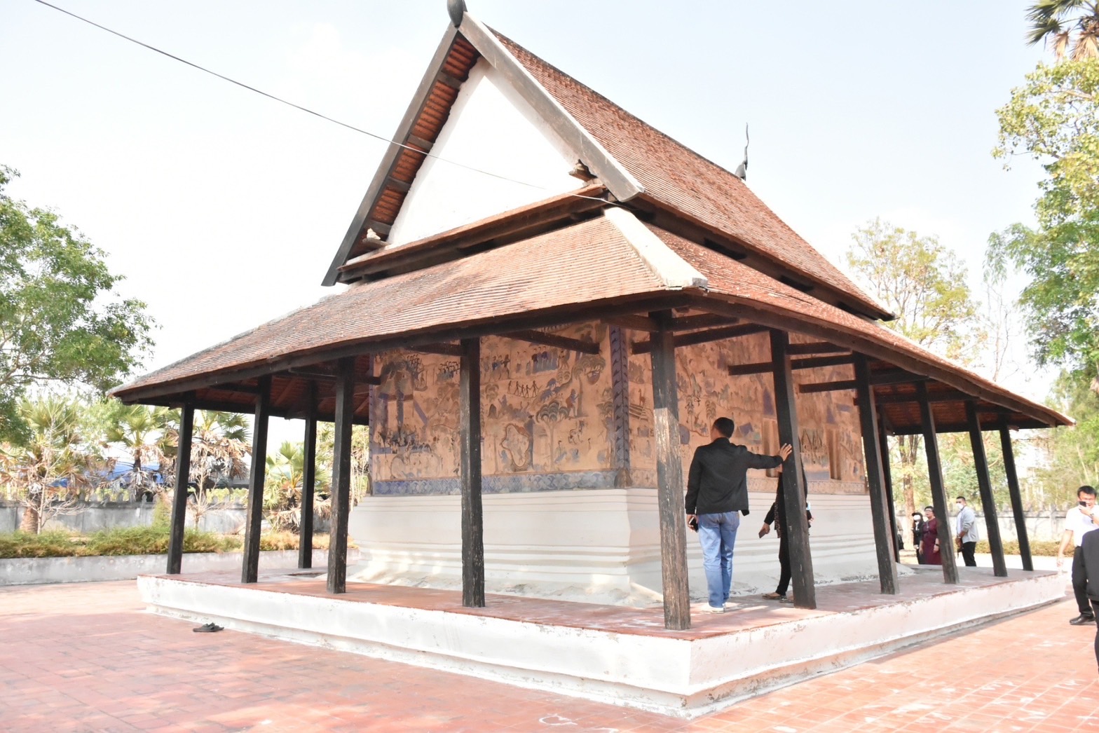 ผู้ตรวจราชการสำนักนายกรัฐมนตรี และคณะผู้ตรวจราชการกระทรวง เขต 12 ตรวจเยี่ยมการบริหารจัดการในพื้นที่ท่องเที่ยวเชิงสร้างสรรค์ และวัฒนธรรมในพื้นที่จังหวัดมหาสารคาม