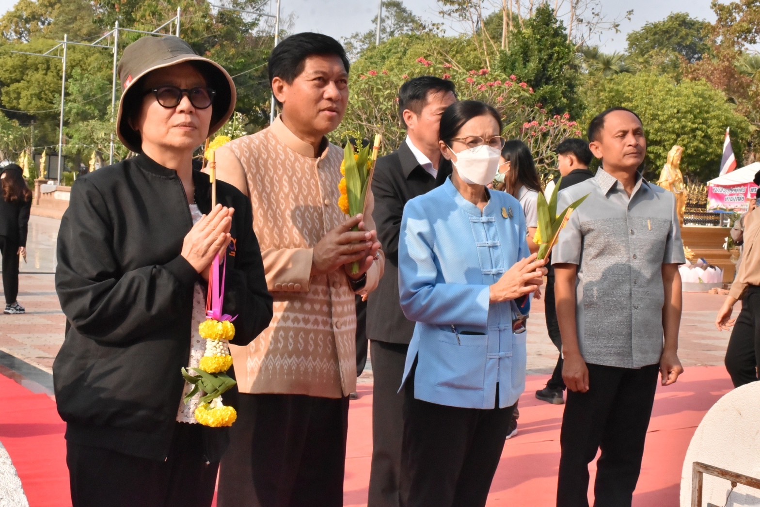 ผู้ตรวจราชการสำนักนายกรัฐมนตรี และคณะผู้ตรวจราชการกระทรวง เขต 12 ตรวจเยี่ยมการบริหารจัดการในพื้นที่ท่องเที่ยวเชิงสร้างสรรค์ และวัฒนธรรมในพื้นที่จังหวัดมหาสารคาม