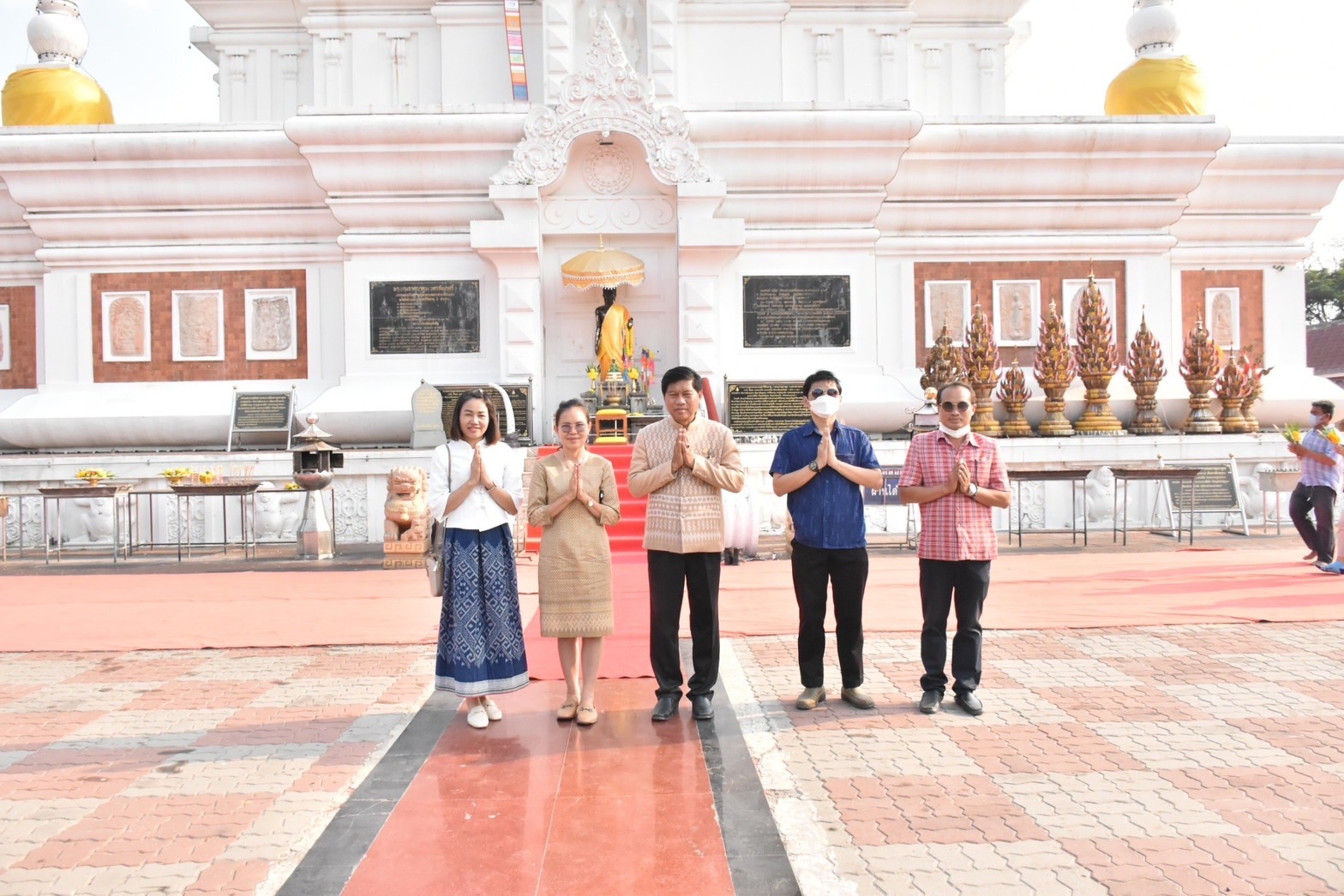 ผู้ตรวจราชการสำนักนายกรัฐมนตรี และคณะผู้ตรวจราชการกระทรวง เขต 12 ตรวจเยี่ยมการบริหารจัดการในพื้นที่ท่องเที่ยวเชิงสร้างสรรค์ และวัฒนธรรมในพื้นที่จังหวัดมหาสารคาม