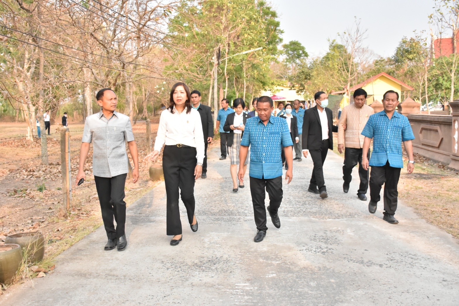 ผู้ตรวจราชการสำนักนายกรัฐมนตรี และคณะผู้ตรวจราชการกระทรวง เขต 12 ตรวจเยี่ยมการบริหารจัดการในพื้นที่ท่องเที่ยวเชิงสร้างสรรค์ และวัฒนธรรมในพื้นที่จังหวัดมหาสารคาม