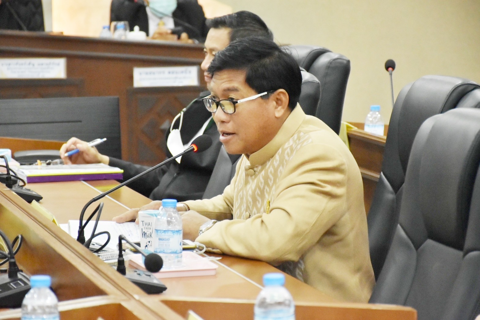ผู้ตรวจราชการสำนักนายกรัฐมนตรี และคณะผู้ตรวจราชการกระทรวง เขต 12 ลงพื้นที่ตรวจราชการที่จังหวัดมหาสารคาม