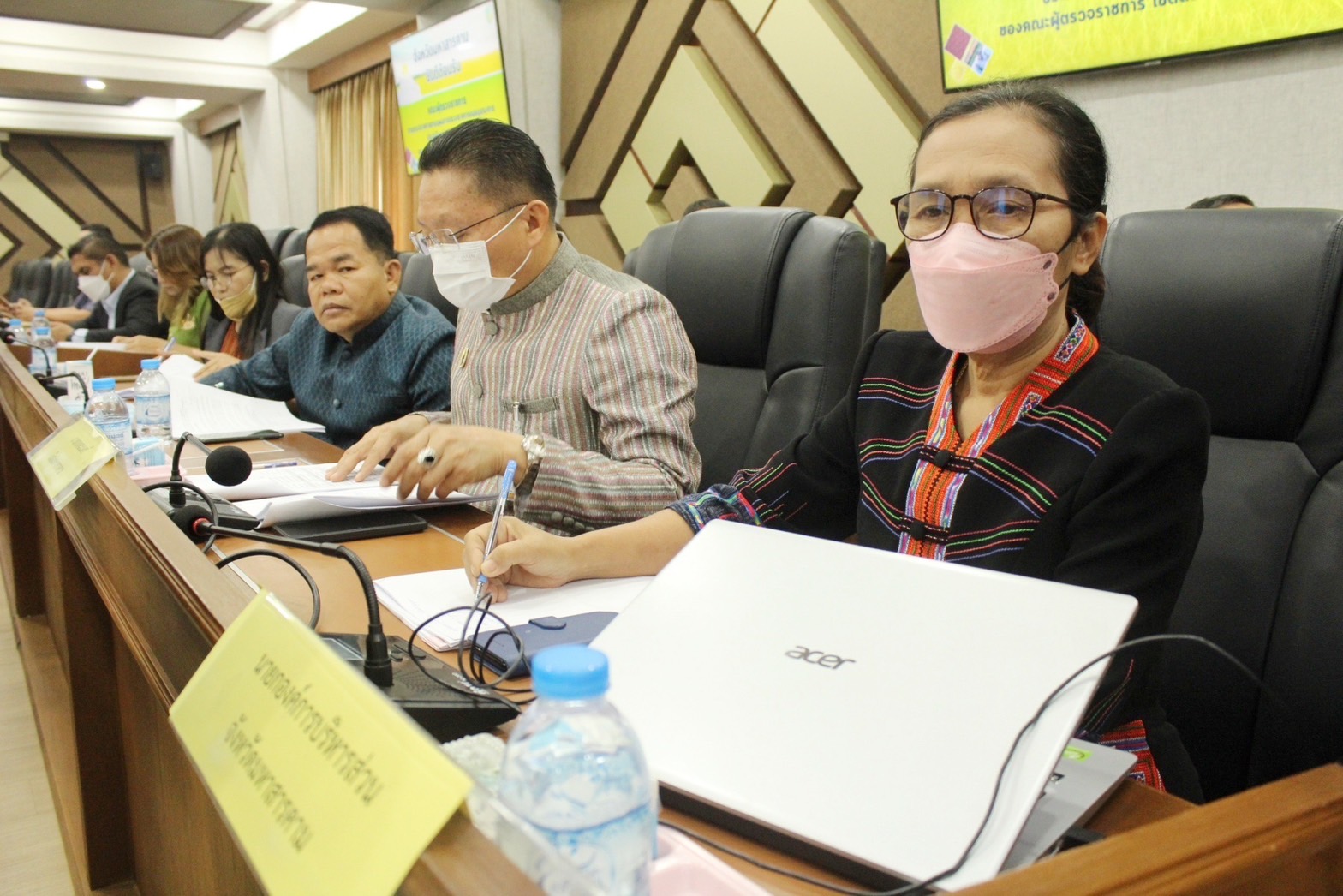 ผู้ตรวจราชการสำนักนายกรัฐมนตรี และคณะผู้ตรวจราชการกระทรวง เขต 12 ลงพื้นที่ตรวจราชการที่จังหวัดมหาสารคาม