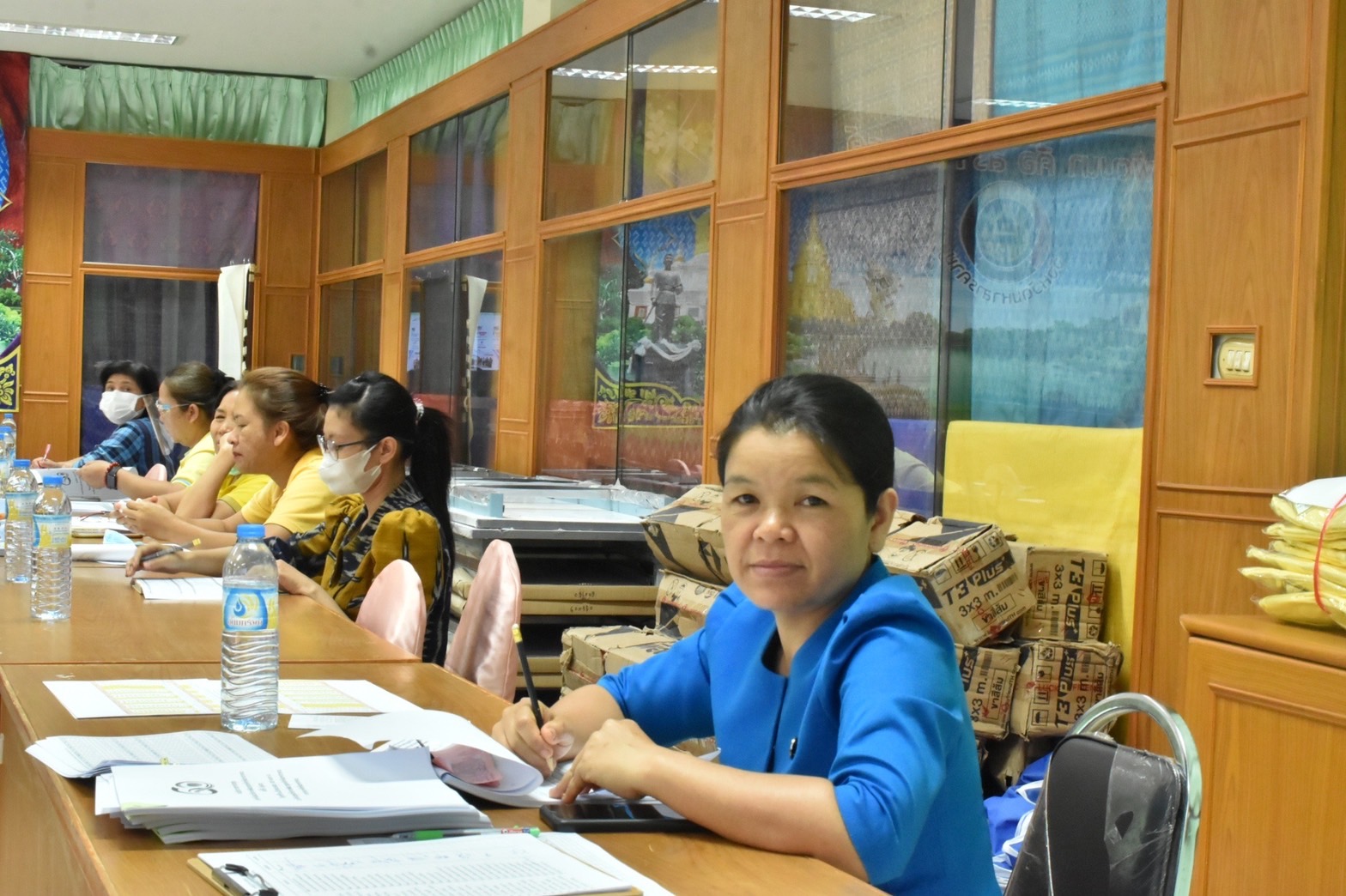พช.มหาสารคาม จัดประชุมประจำเดือนสำนักงานพัฒนาชุมชนจังหวัดมหาสารคาม ครั้งที่ 4/2566