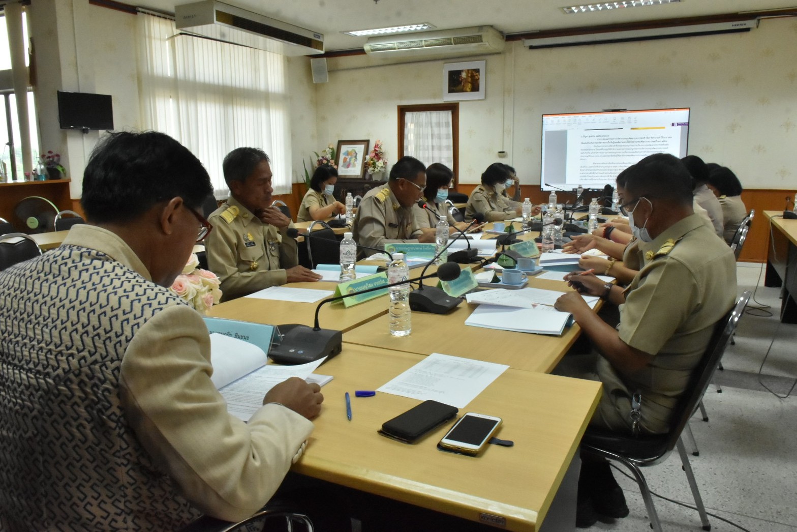 พช.มหาสารคาม รับการตรวจราชการของผู้ตรวจราชการกรมการพัฒนาชุมชน
