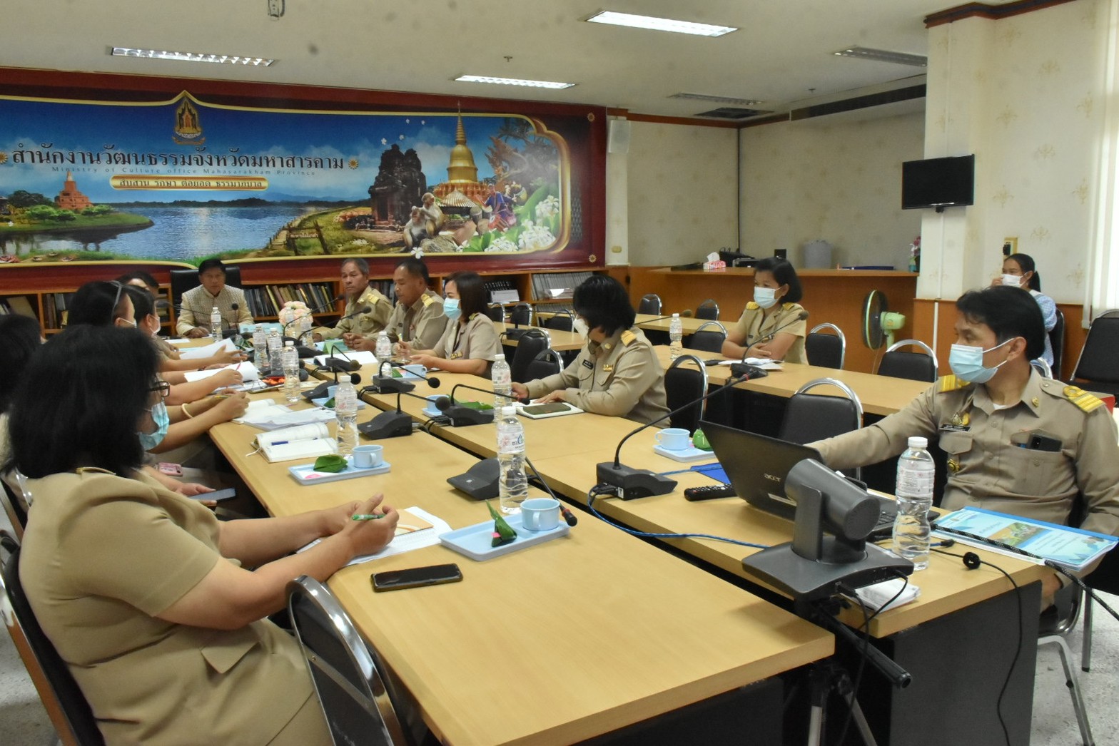 พช.มหาสารคาม รับการตรวจราชการของผู้ตรวจราชการกรมการพัฒนาชุมชน