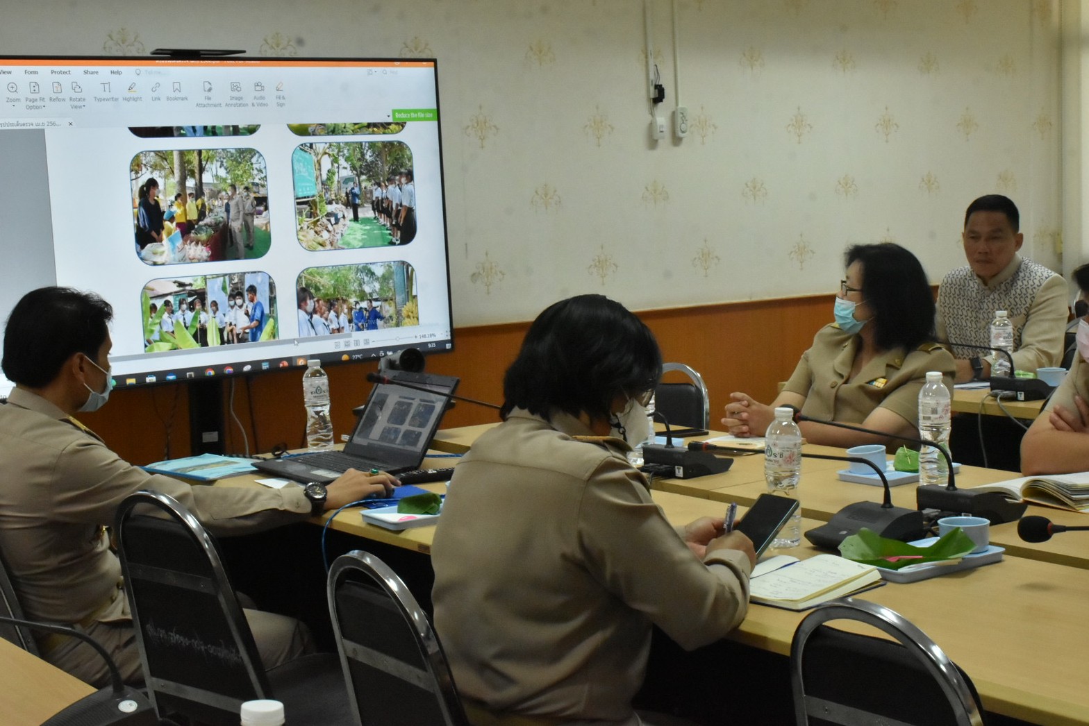 พช.มหาสารคาม รับการตรวจราชการของผู้ตรวจราชการกรมการพัฒนาชุมชน
