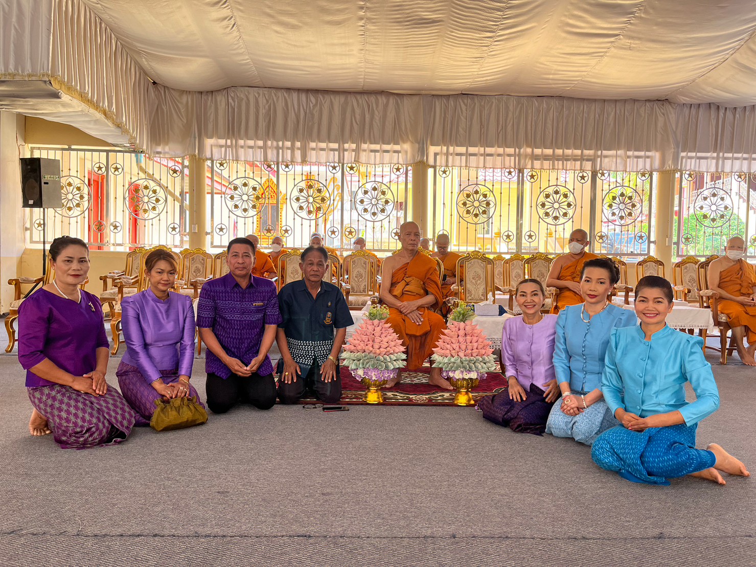 จังหวัดมหาสารคาม ประกอบพิธีทอดผ้าป่ามหากุศลสมทบกองทุนพัฒนาเด็กชนบทฯ จังหวัดมหาสารคาม