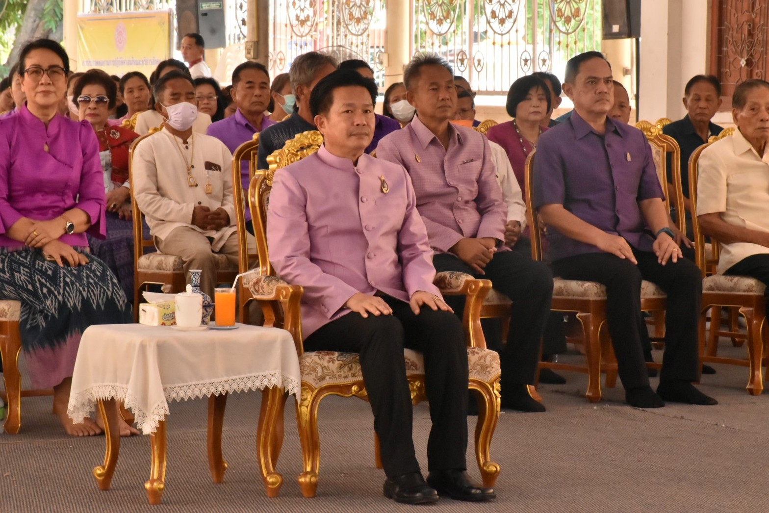 จังหวัดมหาสารคาม ประกอบพิธีทอดผ้าป่ามหากุศลสมทบกองทุนพัฒนาเด็กชนบทฯ จังหวัดมหาสารคาม