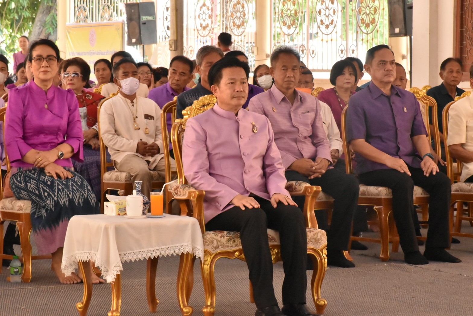 จังหวัดมหาสารคาม ประกอบพิธีทอดผ้าป่ามหากุศลสมทบกองทุนพัฒนาเด็กชนบทฯ จังหวัดมหาสารคาม